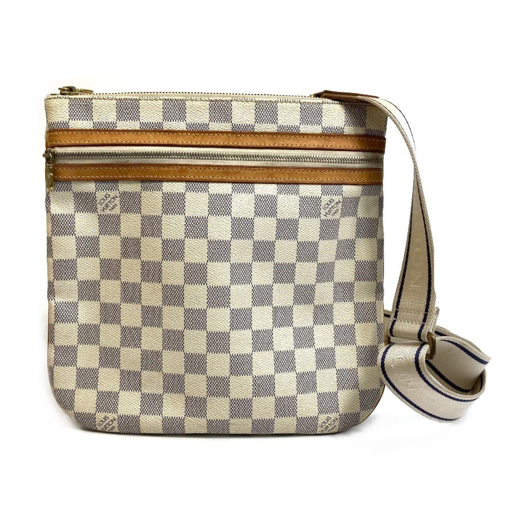 Louis Vuitton Damier Azur Azur White Damier Azur Pochette Shoulder Bag (Pre-Owned)