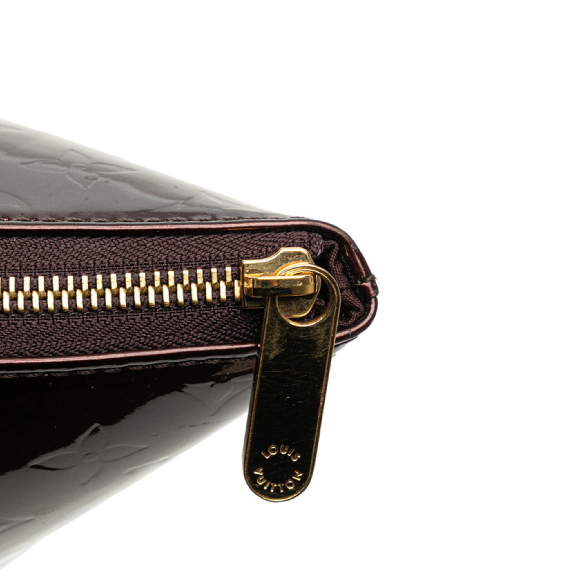 Louis Vuitton Amarante Brown Patent Leather Leather Handbag Shoulder Bag (Pre-Owned)