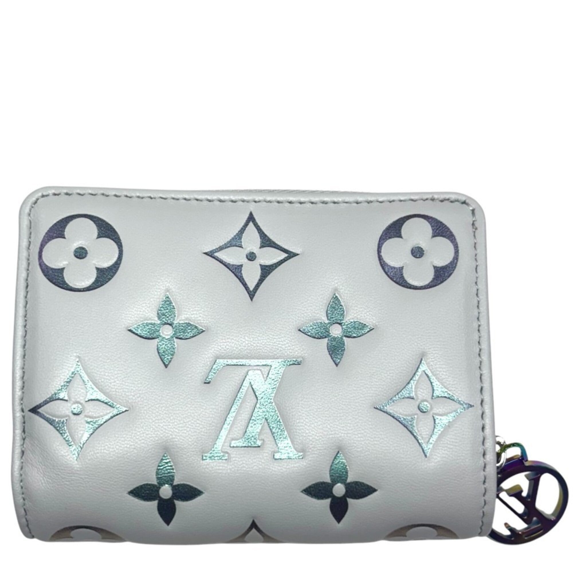 Louis Vuitton Blue Gray Monogram Wallet (Bi-Fold) (Pre-Owned)