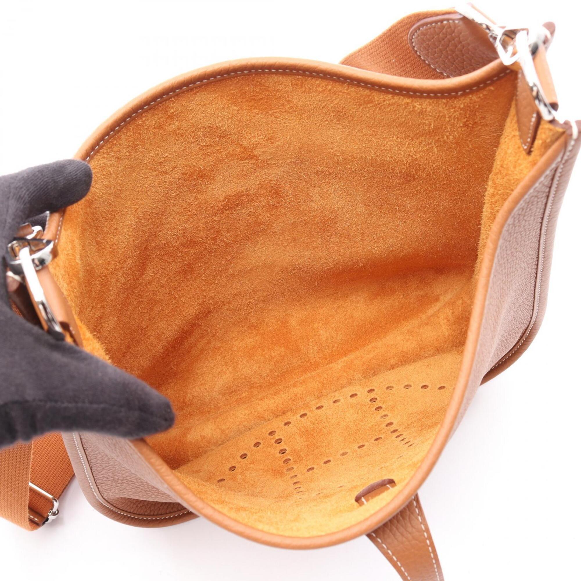 Hermes Brown Taurillon Clemence Leather Shoulder Bag (Pre-Owned)