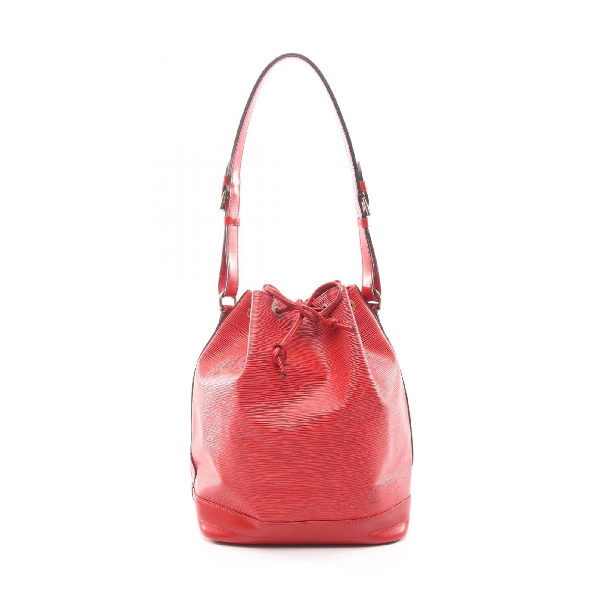 Louis Vuitton Red Color Leather Handbag Shoulder Bag (Pre-Owned)