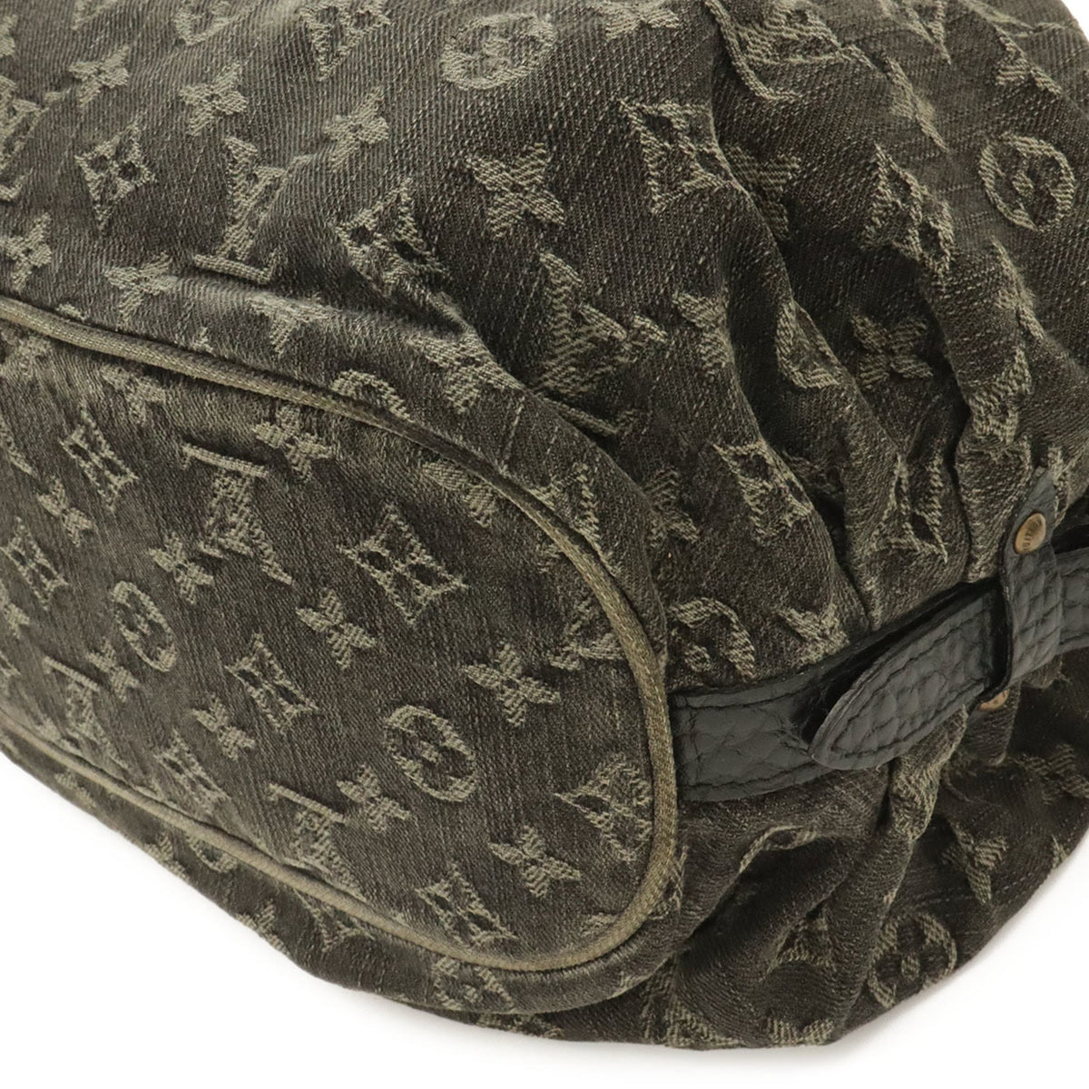 Louis Vuitton Black Monogram Noir Monogram Denim Shoulder Bag (Pre-Owned)