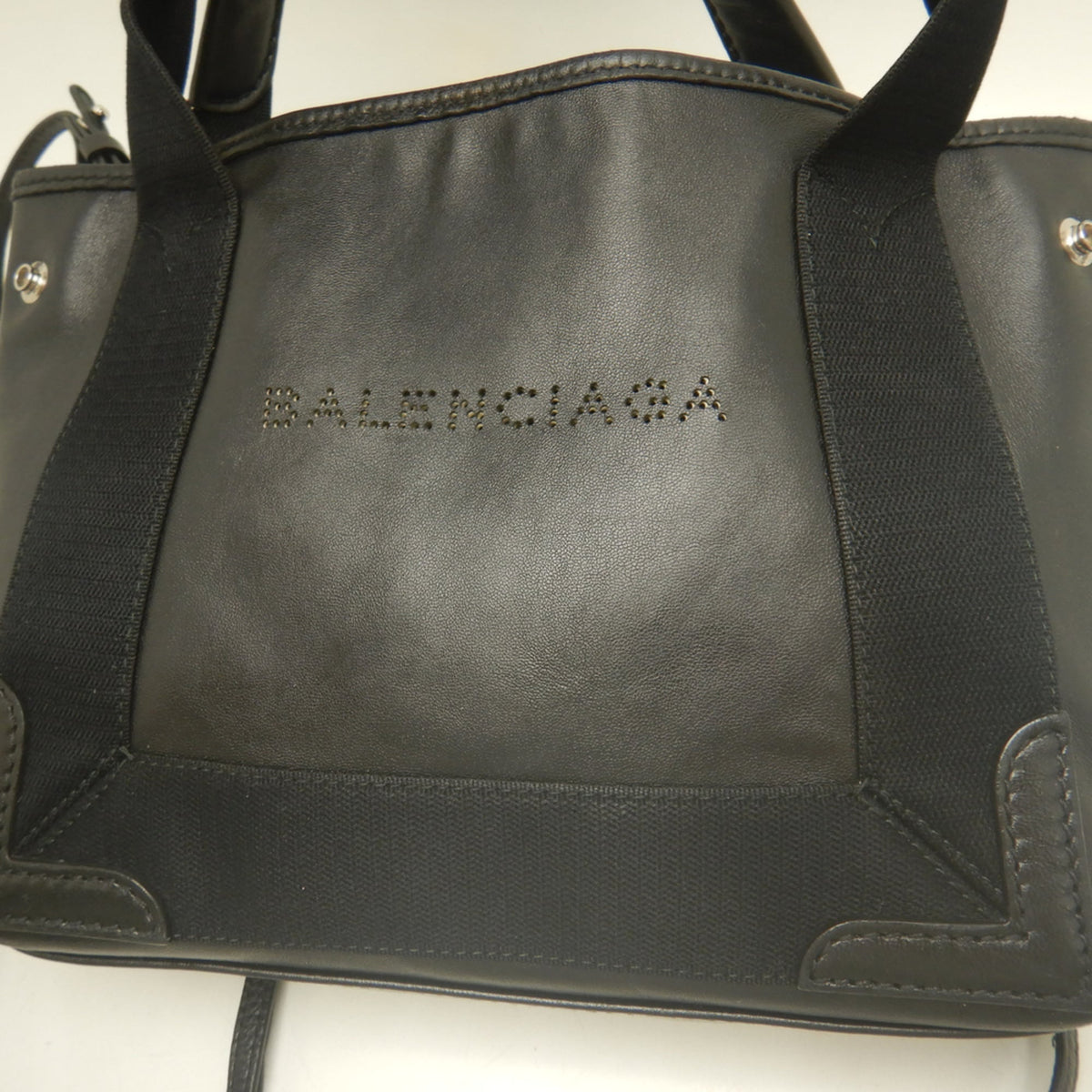 Balenciaga Black Leather Handbag Pouch (Pre-Owned)