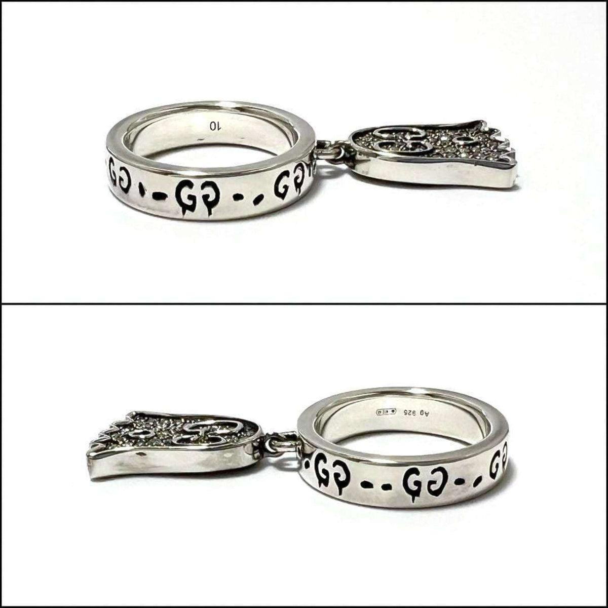 Gucci Silver 925 Band Ring (Pre-Owned)