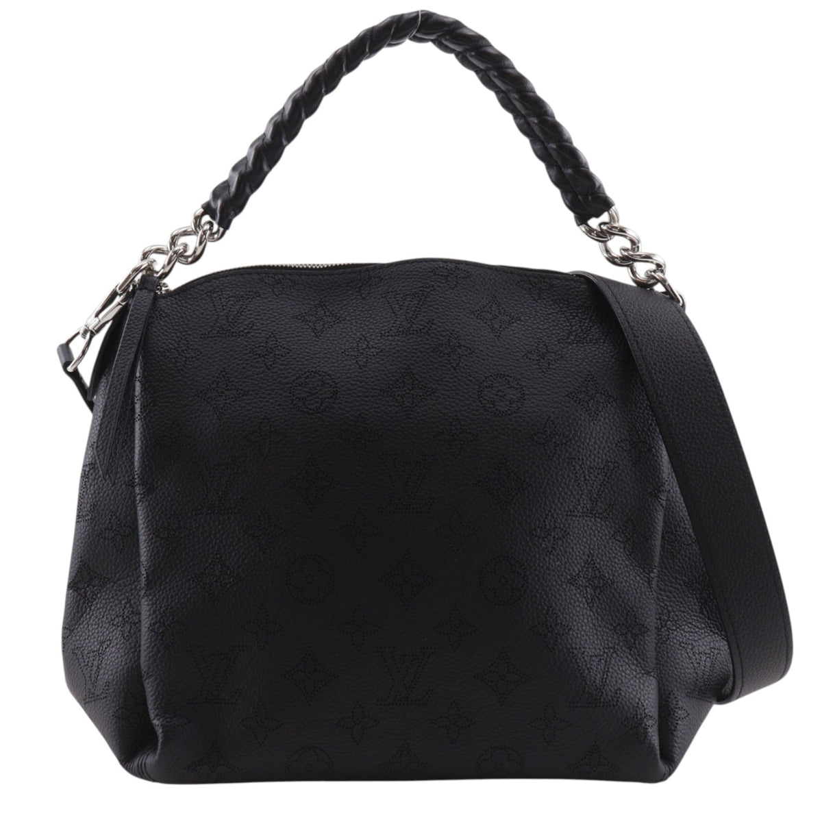 Louis Vuitton Mahina Black Noir Mahina Leather Shoulder Bag (Pre-Owned)