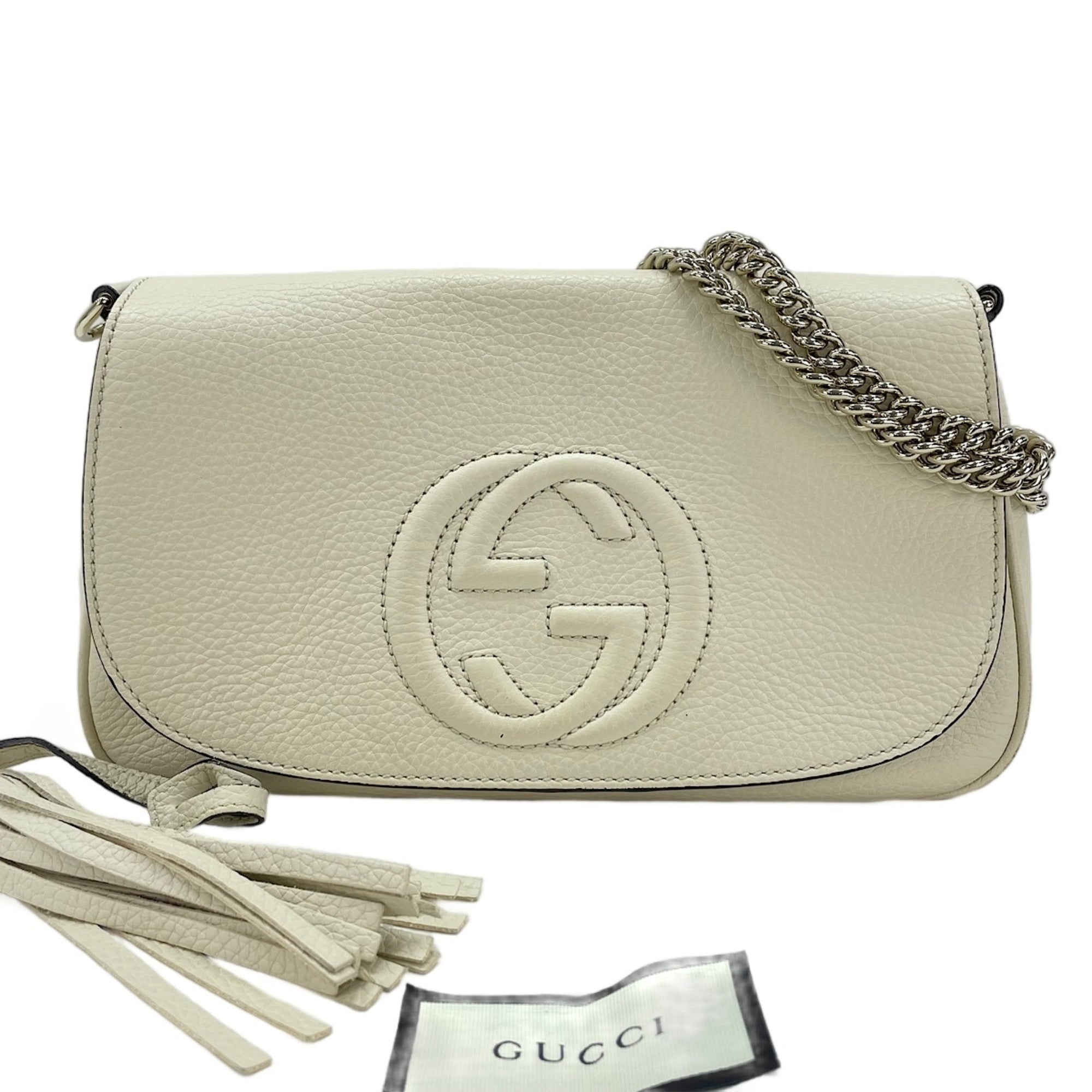 Gucci White Shoulder Bag (Pre-Owned)