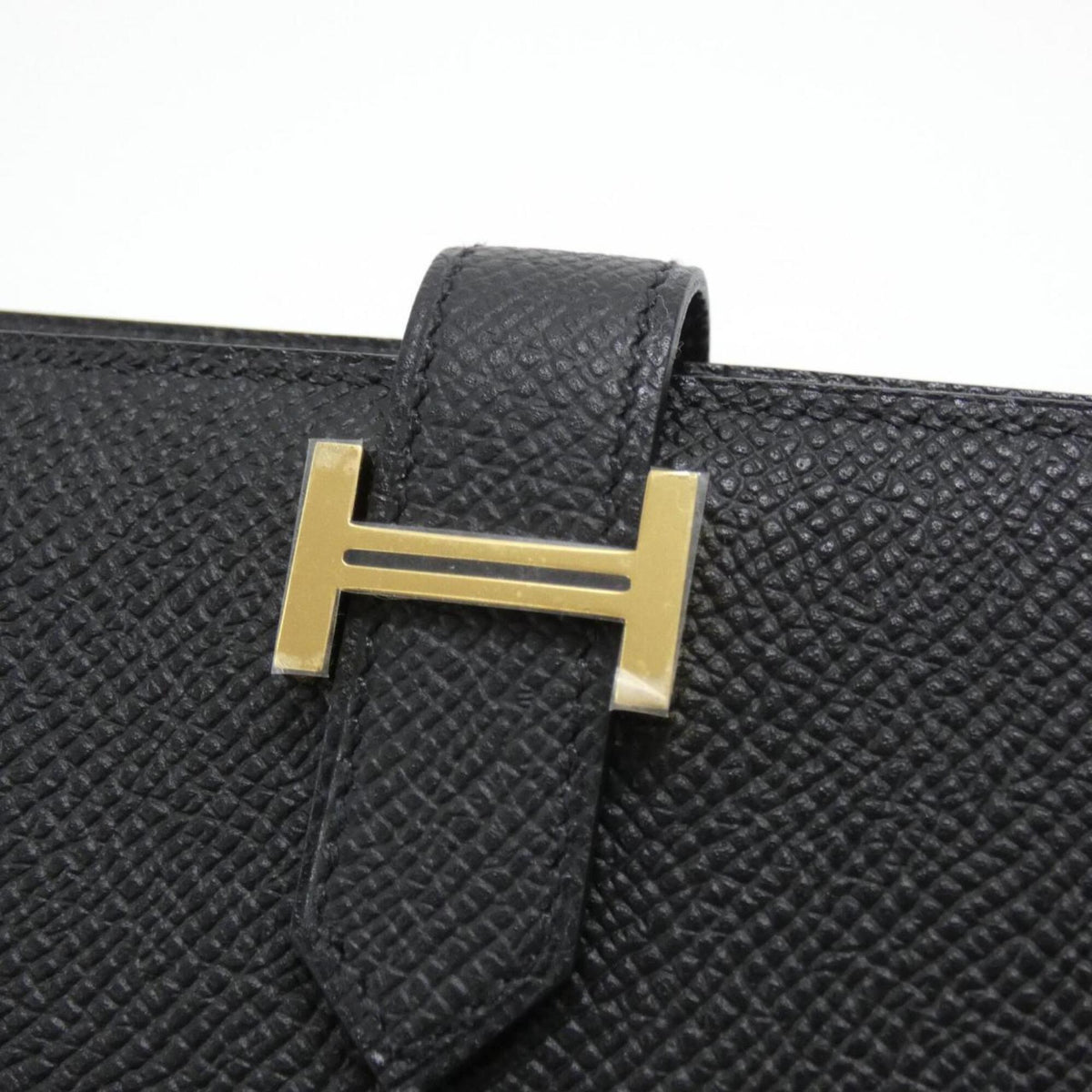 Hermes Black Epsom Leather Wallet (Bi-Fold) (Pre-Owned)