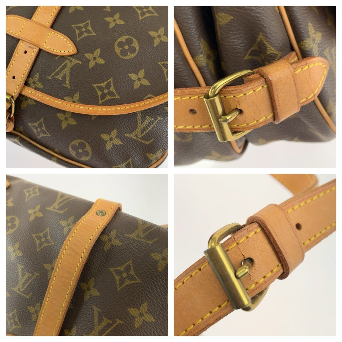 Louis Vuitton Brown Monogram Pvc Messenger Bag Shoulder Bag (Pre-Owned)