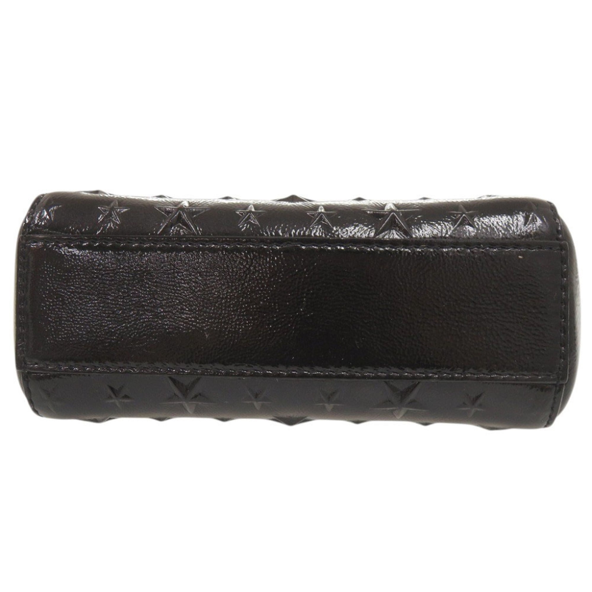 Jimmy Choo Black Patent Leather Handbag Shoulder Bag (Pre-Owned)