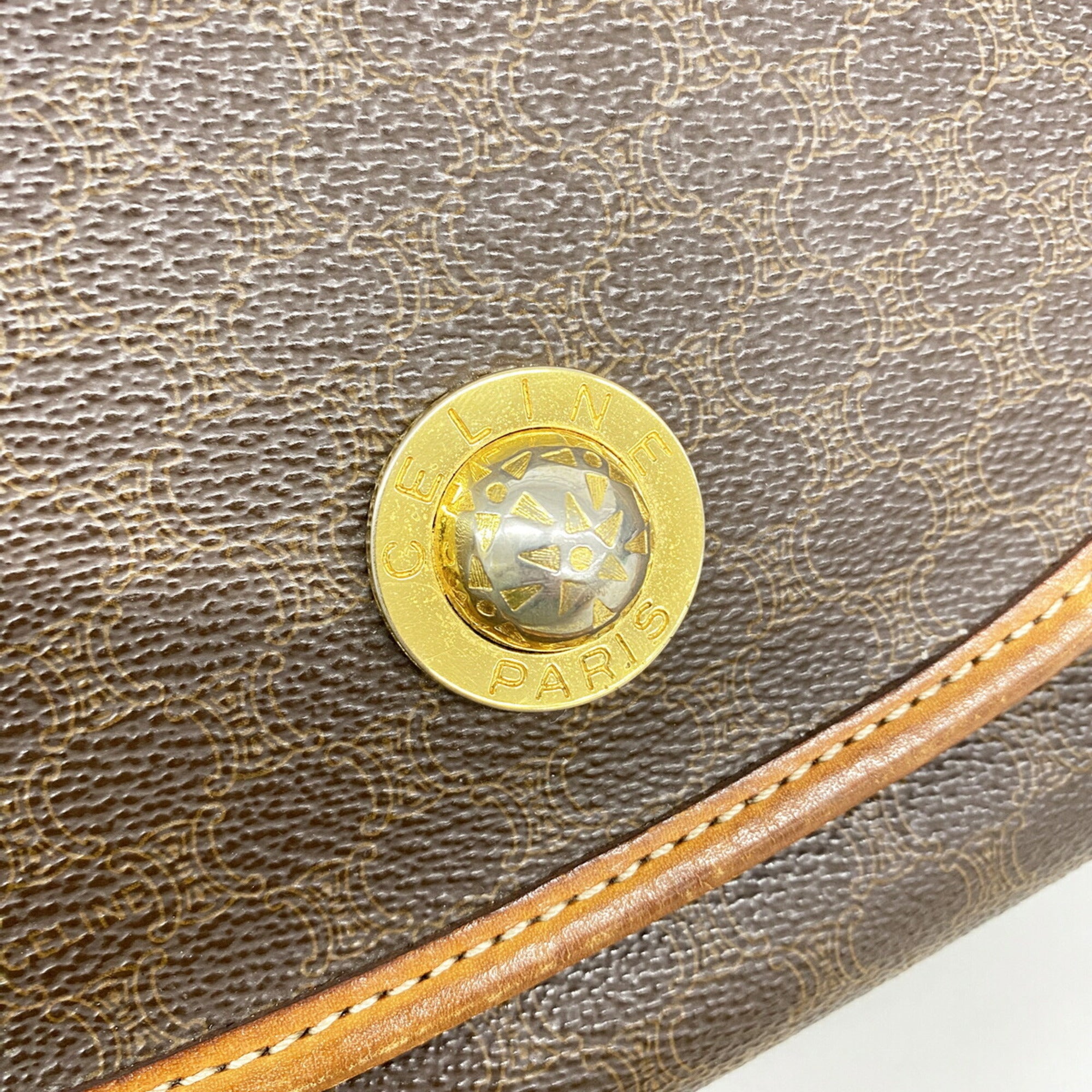 Celine Brown Pvc Shoulder Bag (Pre-Owned)