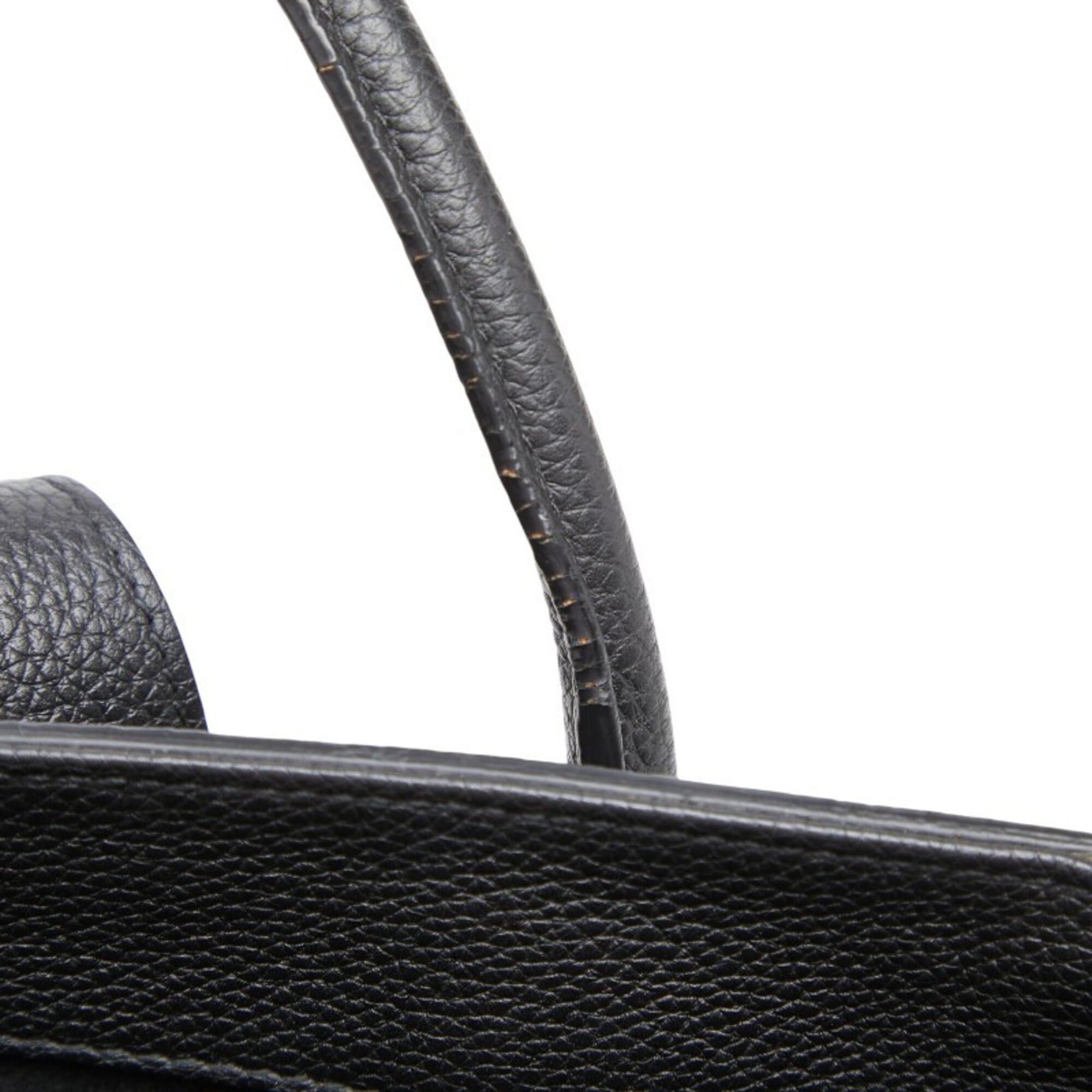 Gucci Black Leather Handbag Shoulder Bag (Pre-Owned)