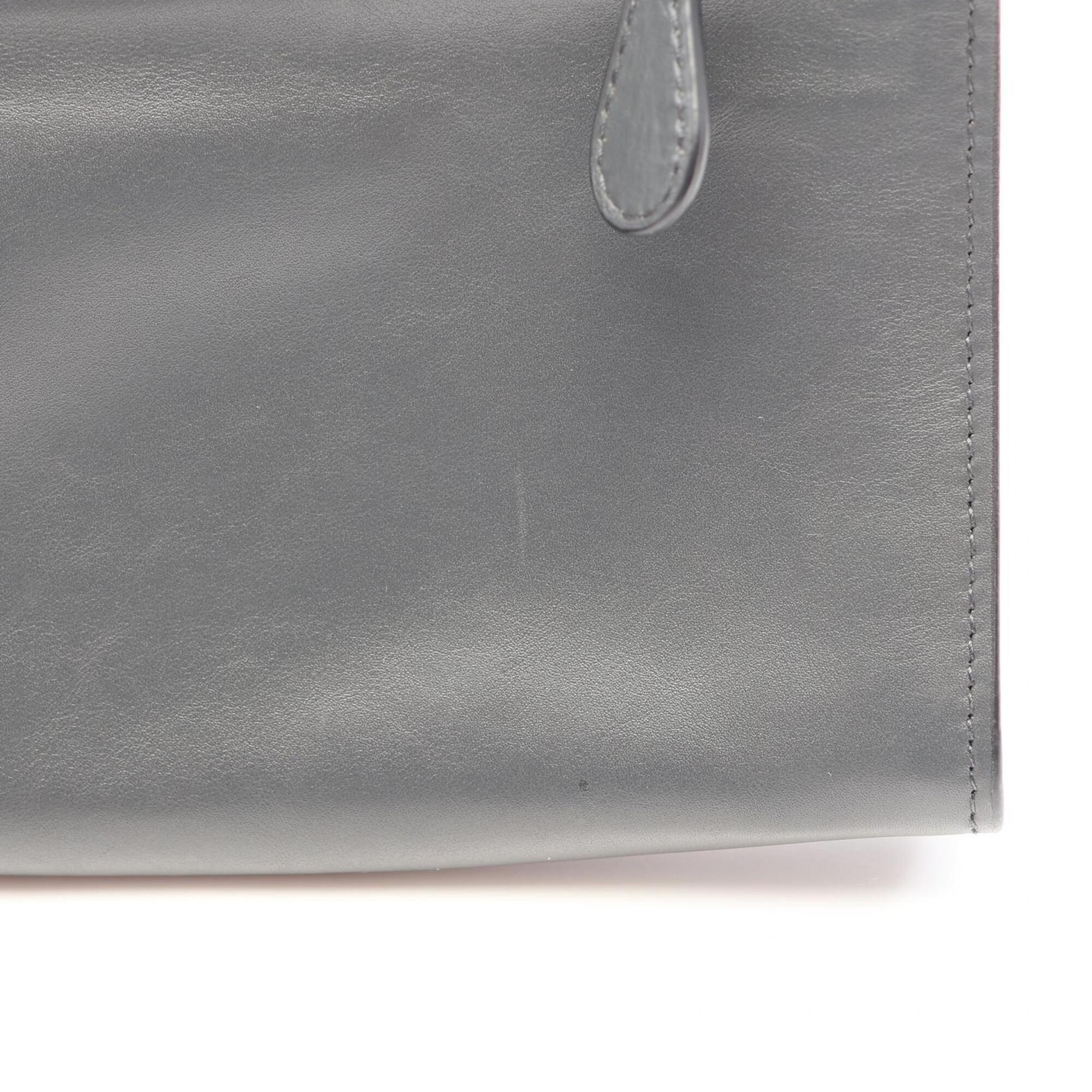 Bottega Veneta Intrecciato Gray Intrecciato Clutch Bag Handbag (Pre-Owned)