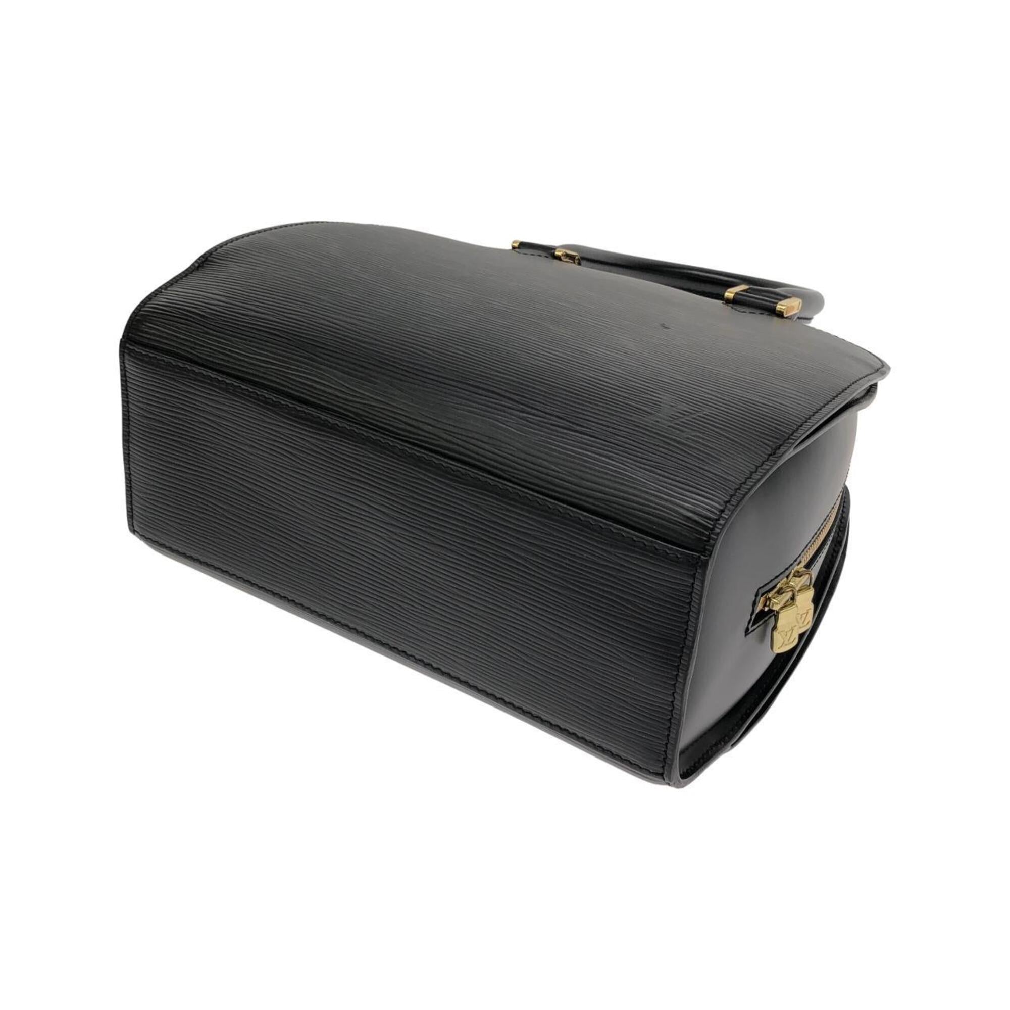 Louis Vuitton Black Leather Handbag (Pre-Owned)