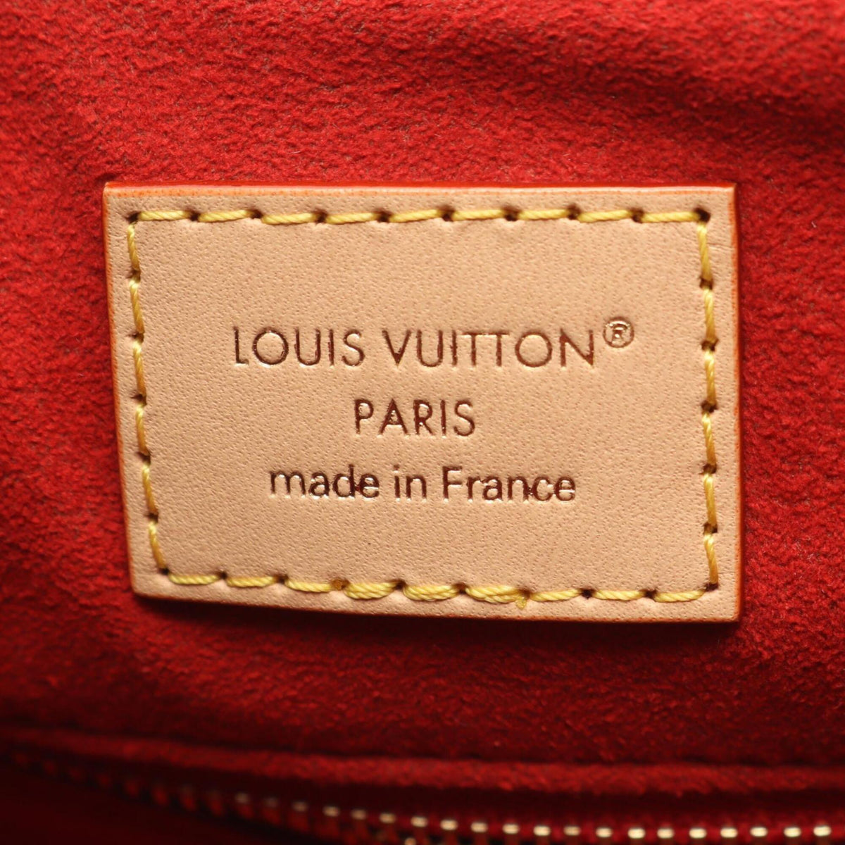 Louis Vuitton Brown Monogram Leather Handbag Shoulder Bag (Pre-Owned)