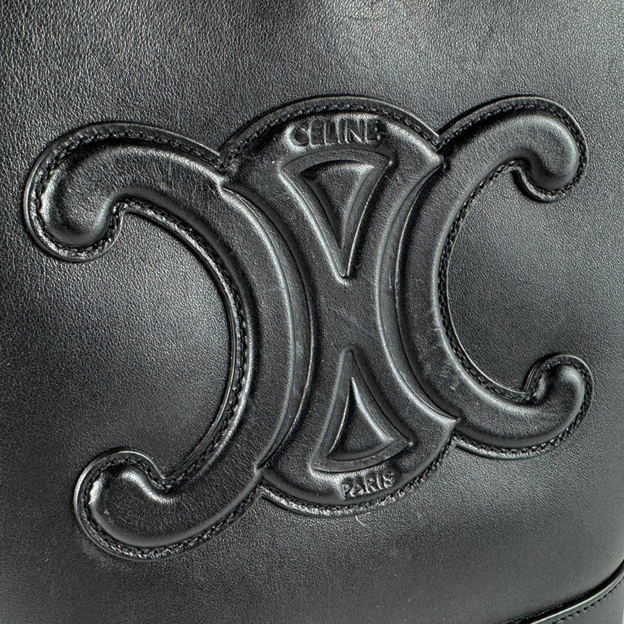 Celine Black Leather Shoulder Bag (Pre-Owned)