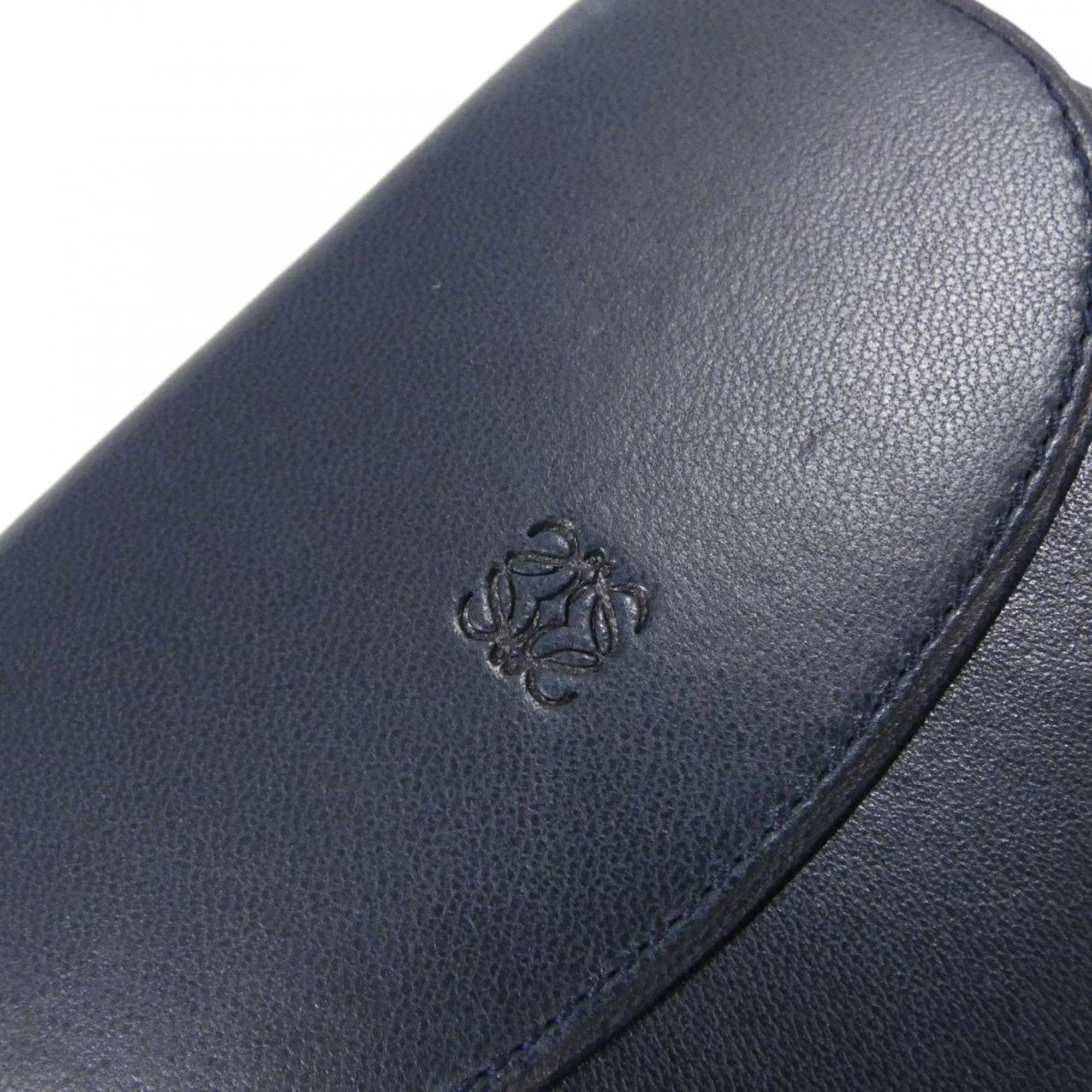 Loewe Blue Leather Wallet (Tri-Fold) (Pre-Owned)