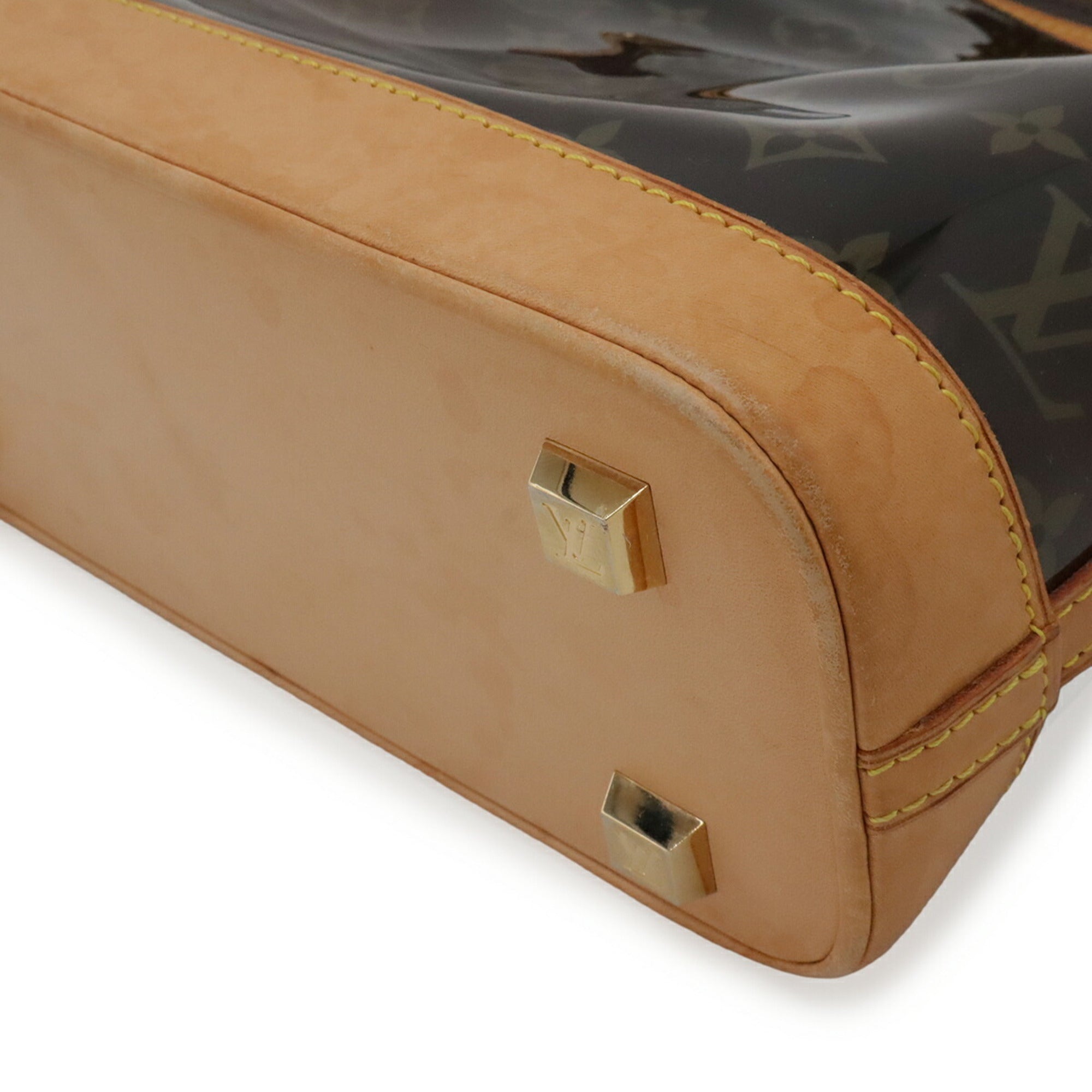 Louis Vuitton Brown Clear Monogram Vinyl Monogram Pouch Tote Bag (Pre-Owned)