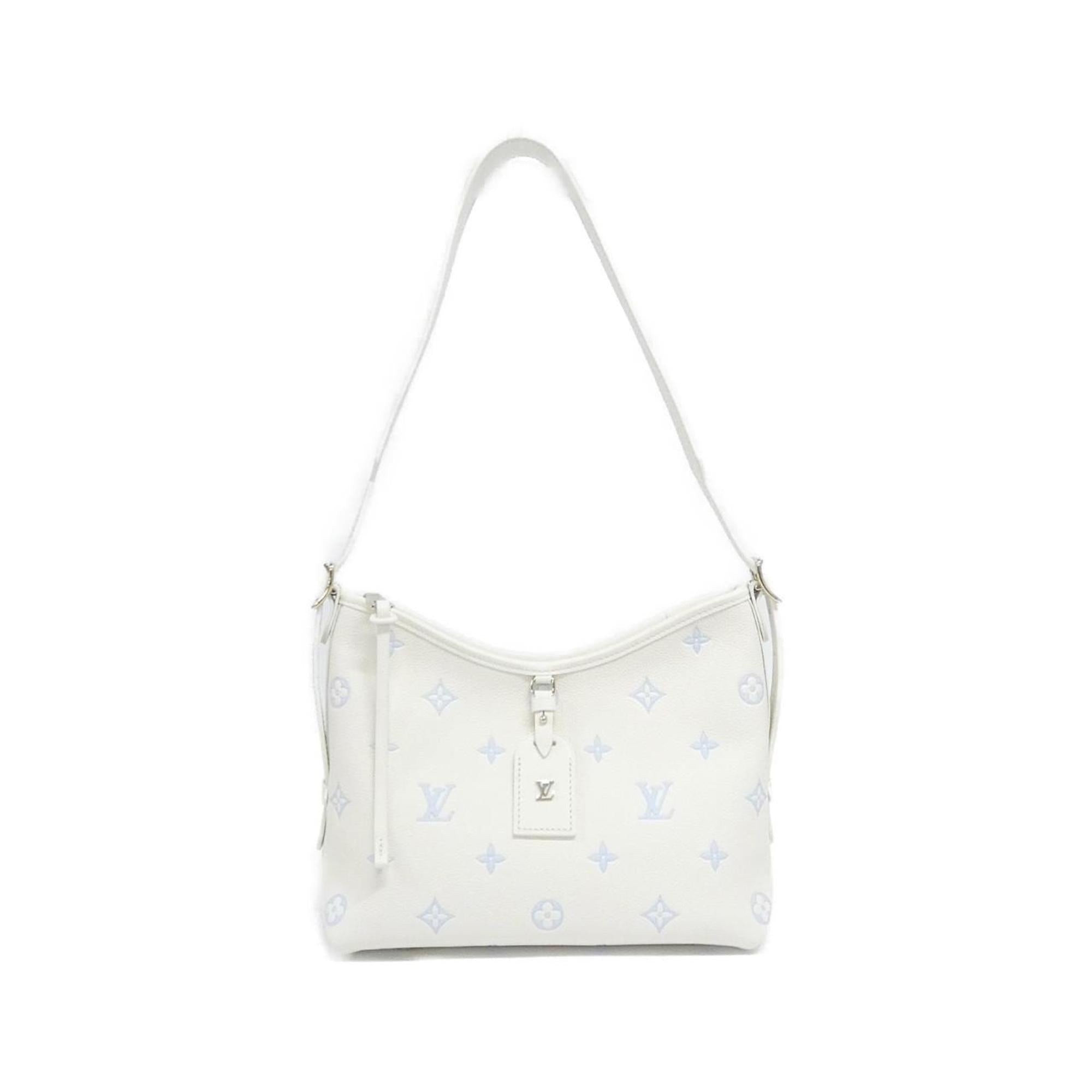 Louis Vuitton Monogram Empreinte Blanc Blue Leather Shoulder Bag (Pre-Owned)