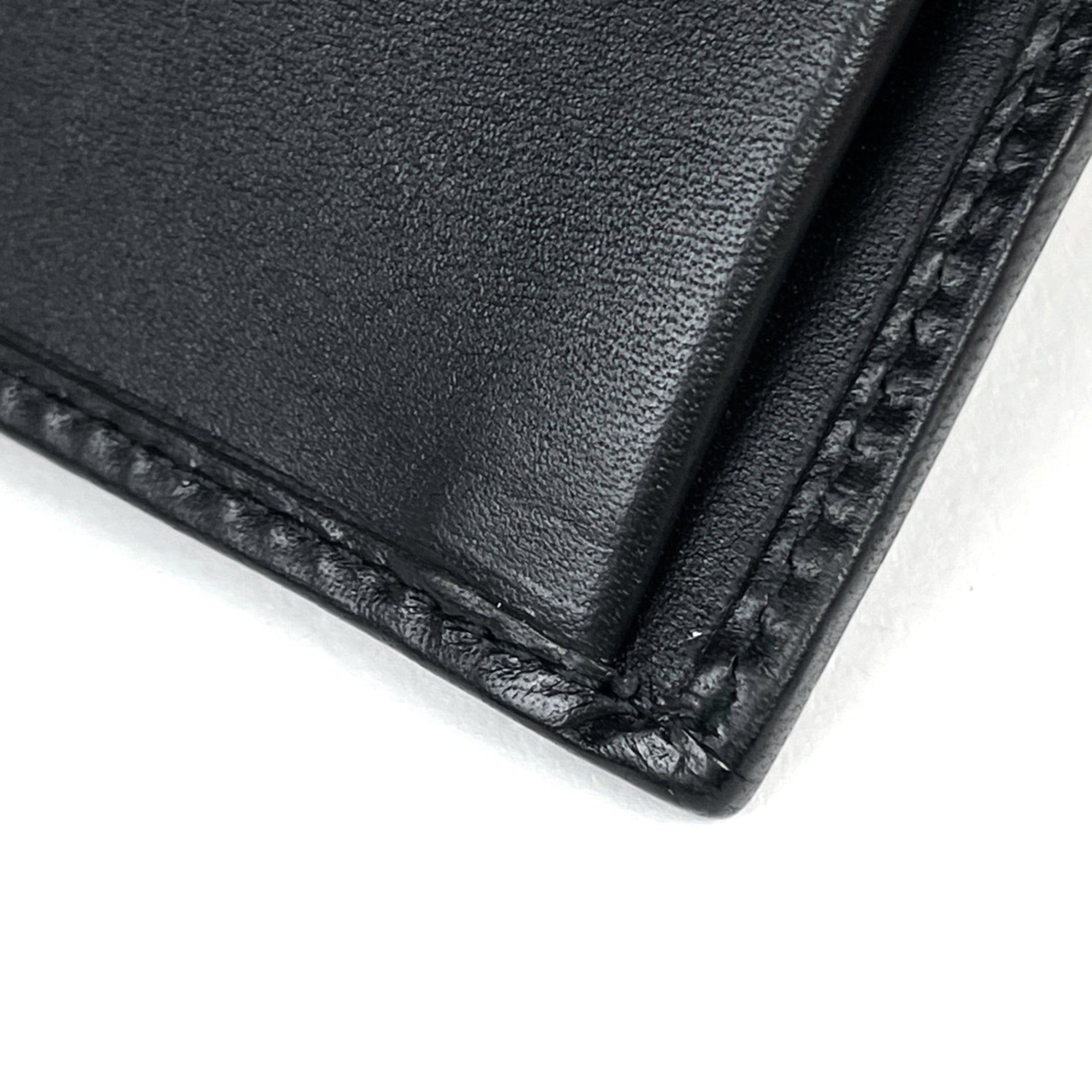 Gucci Gg Supreme Black Coated Canvas Leather Wallet (Bi-Fold) (Pre-Owned)