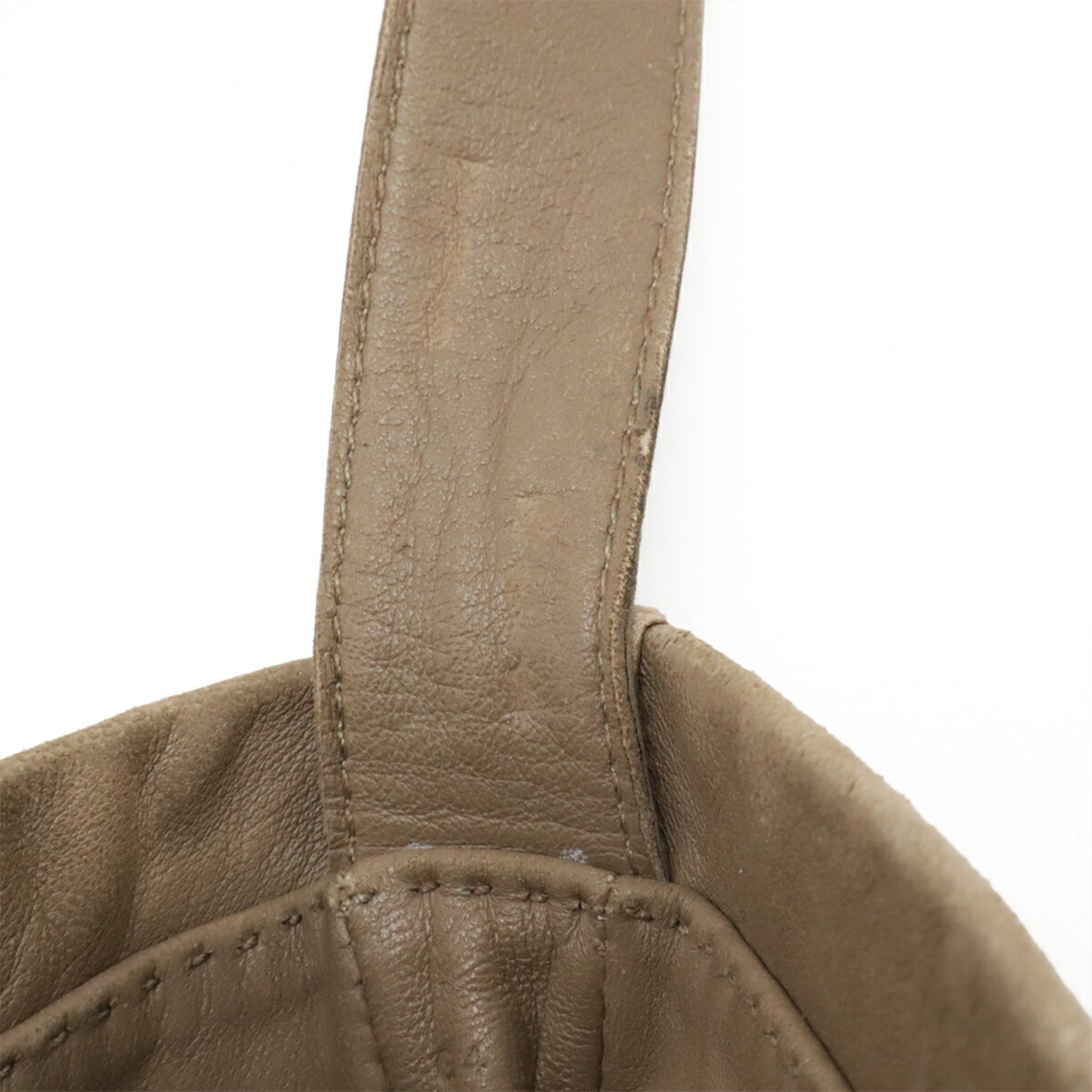 Hermes Etoupe Gray Agneau Milo Pochette Shoulder Bag (Pre-Owned)