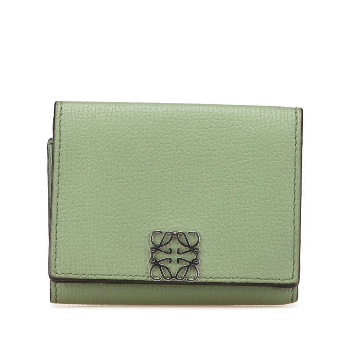 Loewe Green Leather Wallet (Tri-Fold) (Pre-Owned)