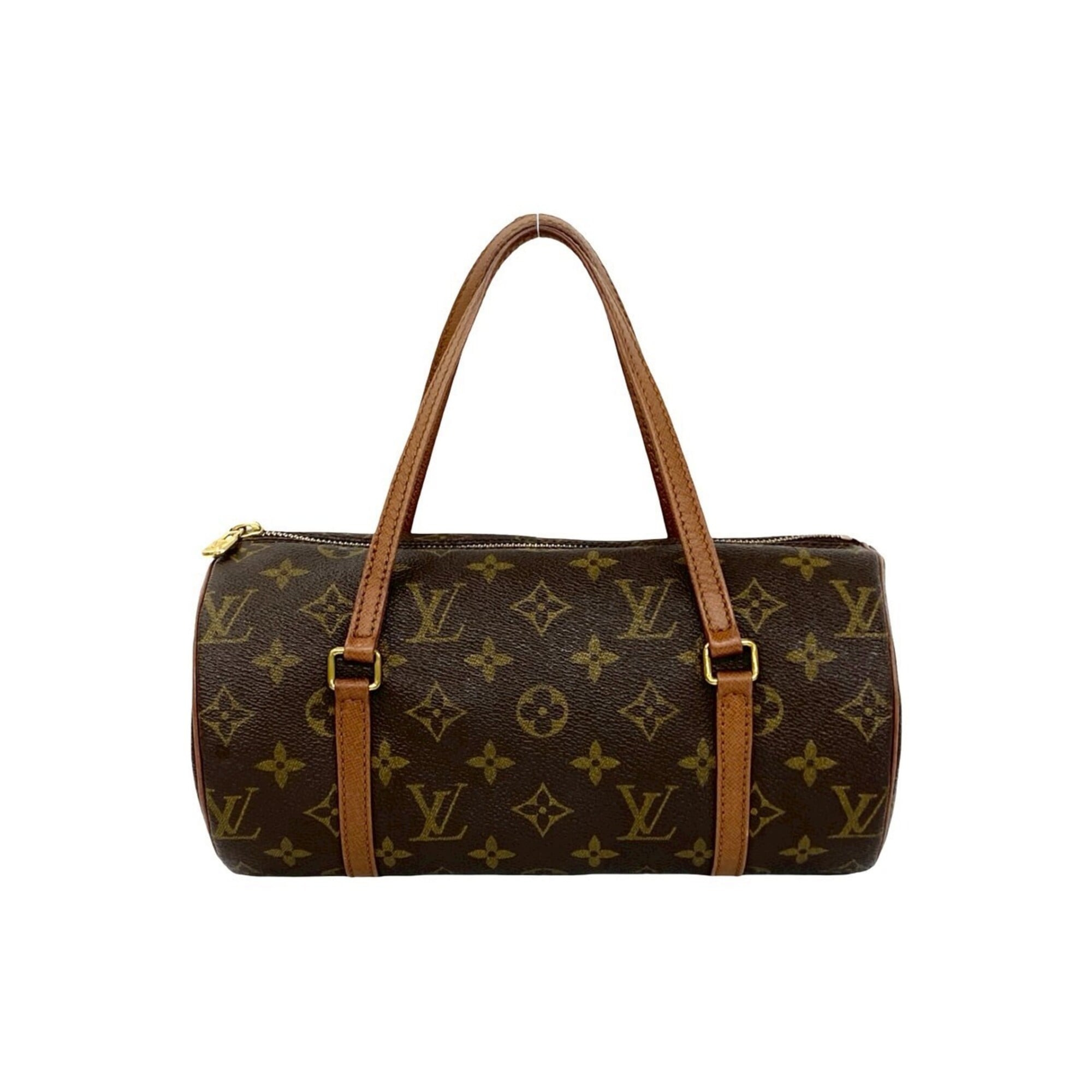 Louis Vuitton Brown Pvc Leather Boston Bag Handbag (Pre-Owned)