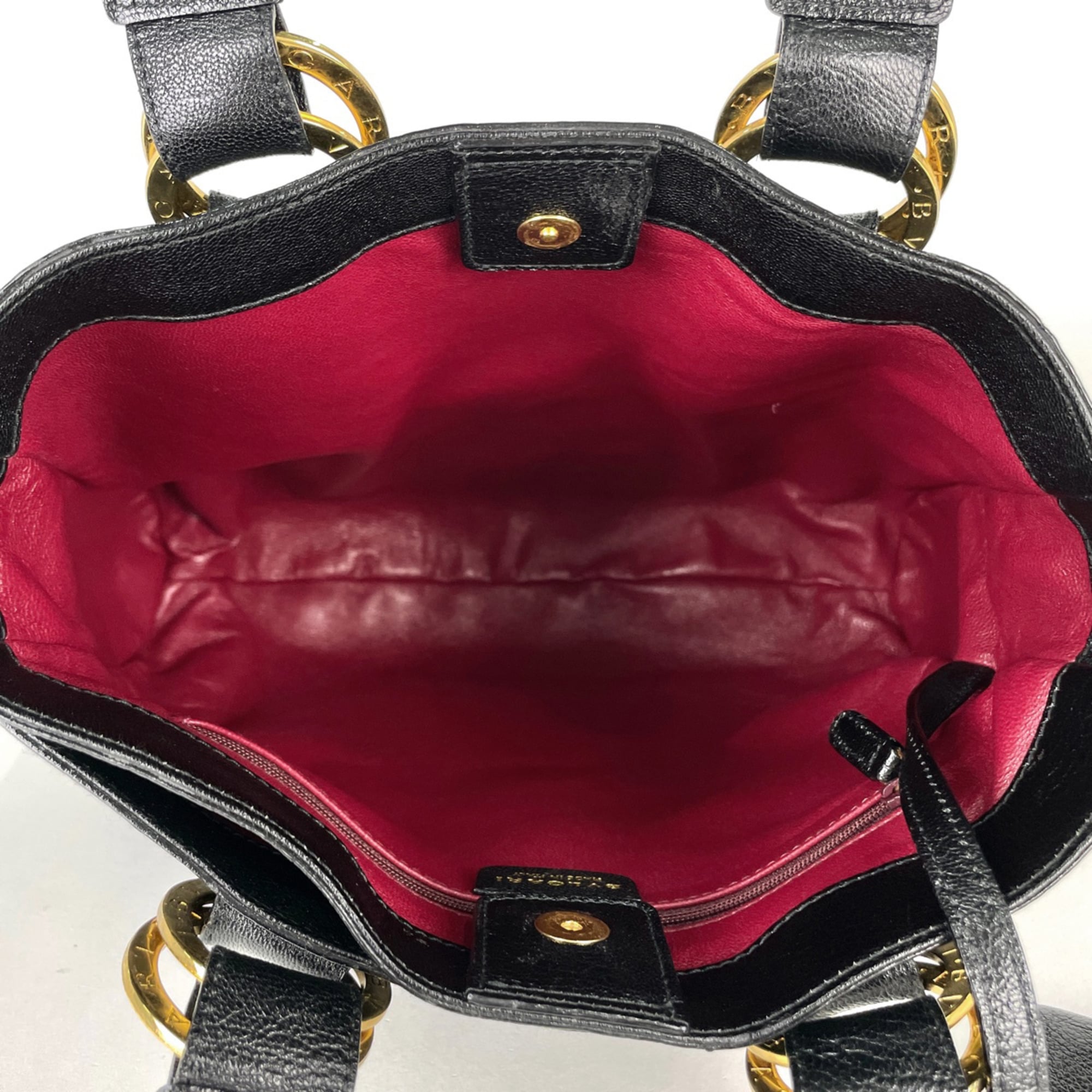 Bvlgari Black Leather Tote Bag (Pre-Owned)