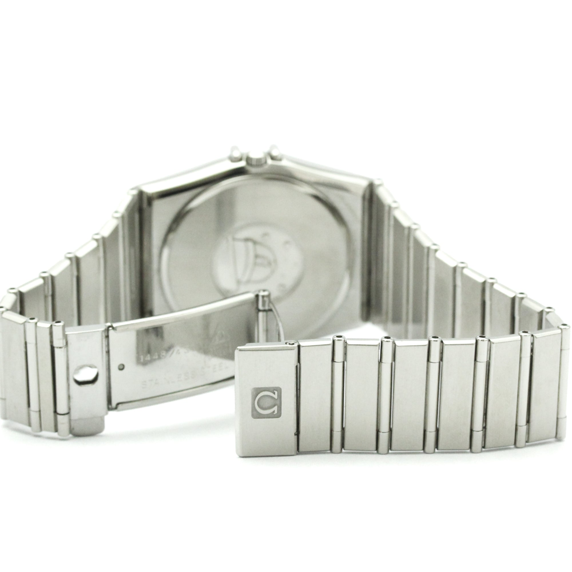 Omega Constellation Day Date Quartz Watch Stainless Steel Watch (Pre-Owned)