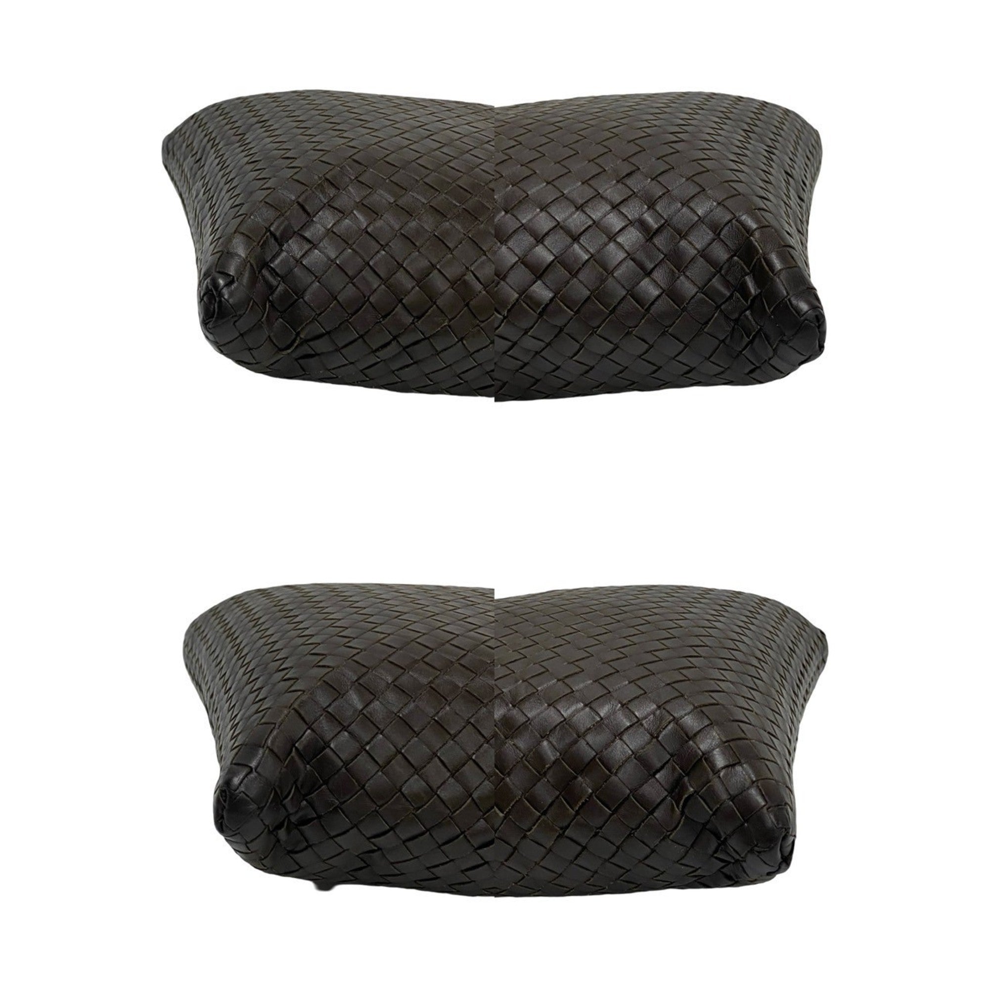 Bottega Veneta Brown Leather Pochette Shoulder Bag (Pre-Owned)