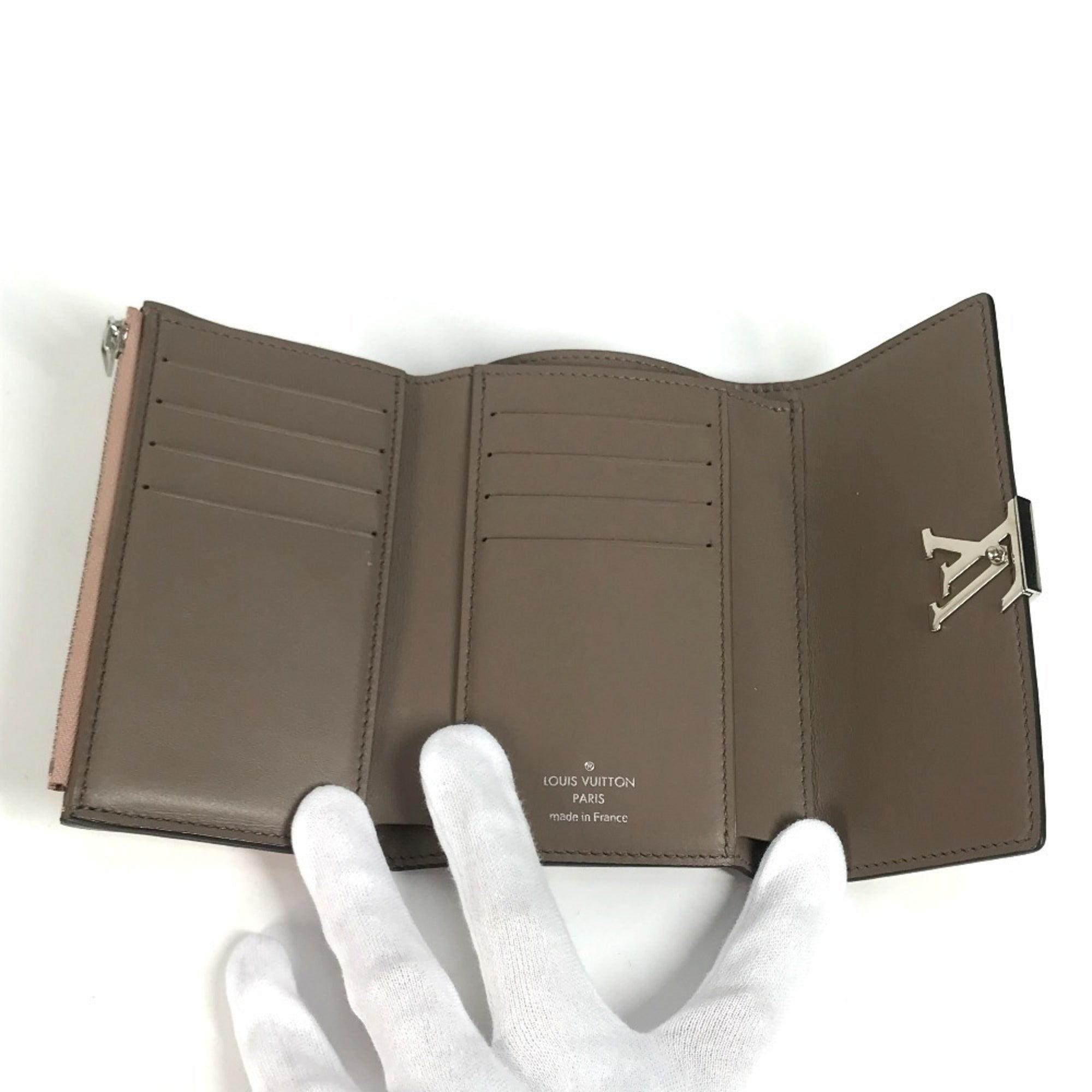 Louis Vuitton Taurillon Magnolia Pink Leather Wallet (Tri-Fold) (Pre-Owned)
