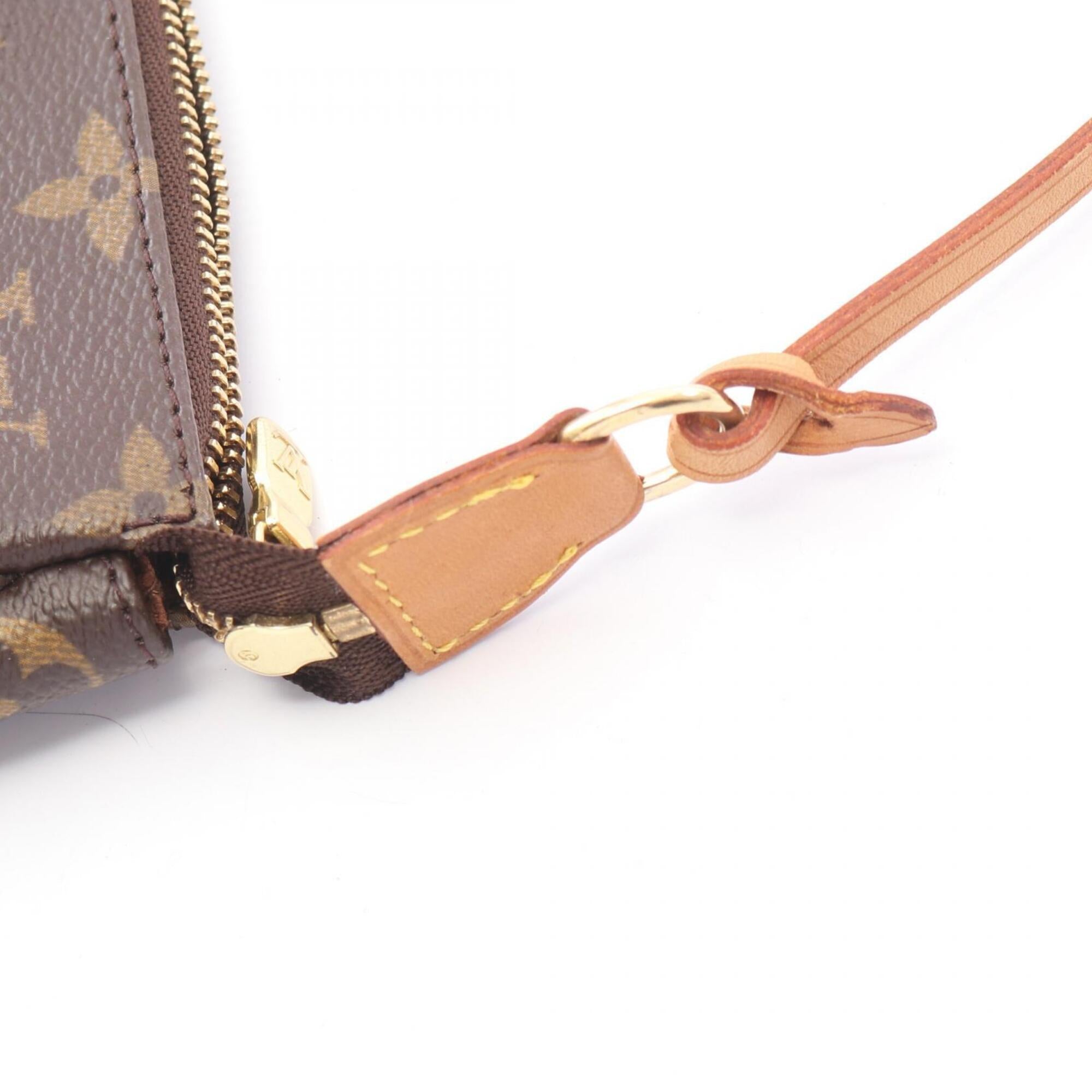 Louis Vuitton Brown Coated Canvas Leather Handbag (Pre-Owned)