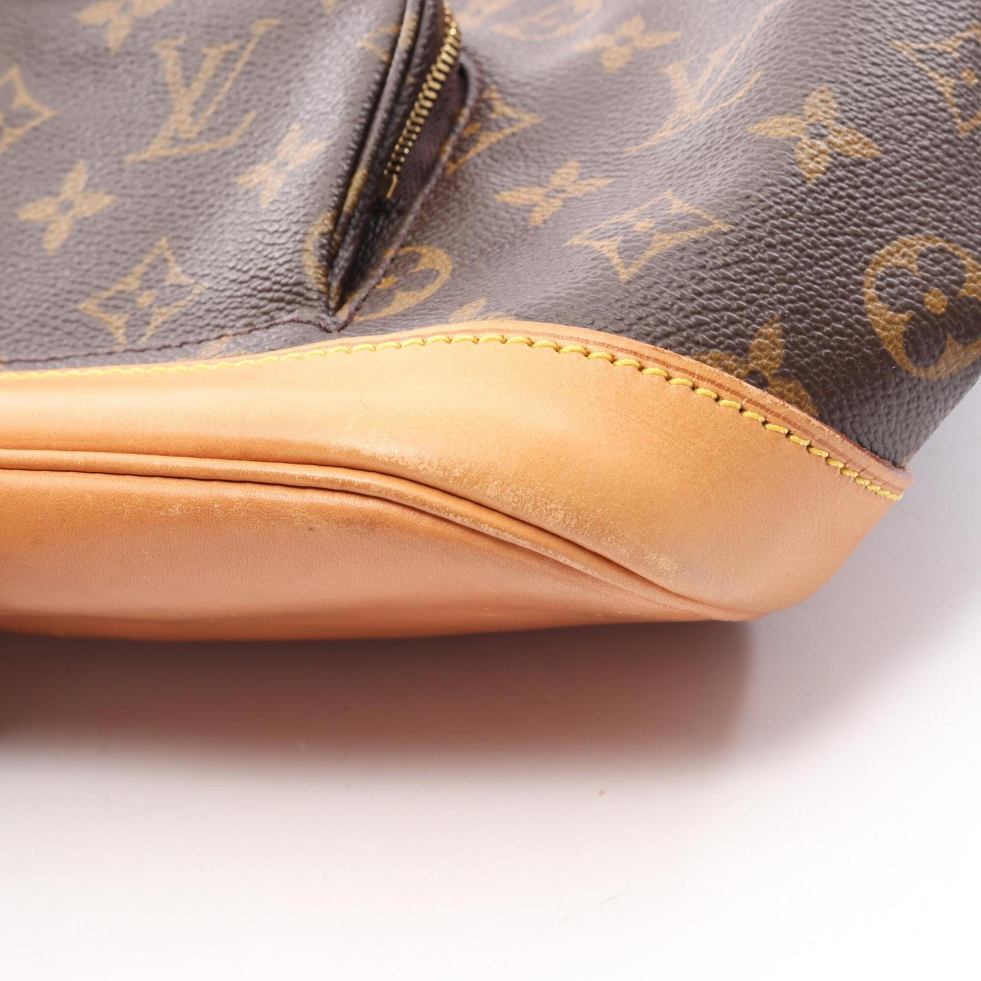 Louis Vuitton Brown Pvc Leather Backpack Handbag (Pre-Owned)