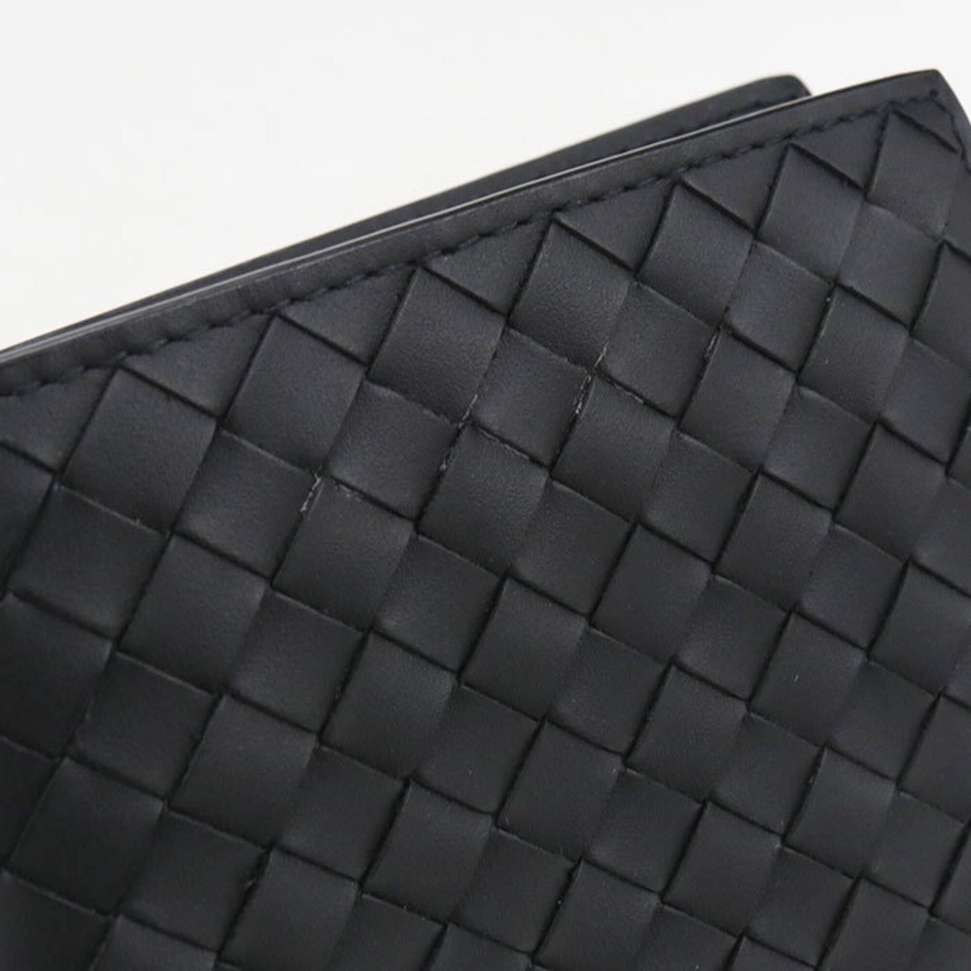 Bottega Veneta Black Leather Wallet (Bi-Fold) (Pre-Owned)