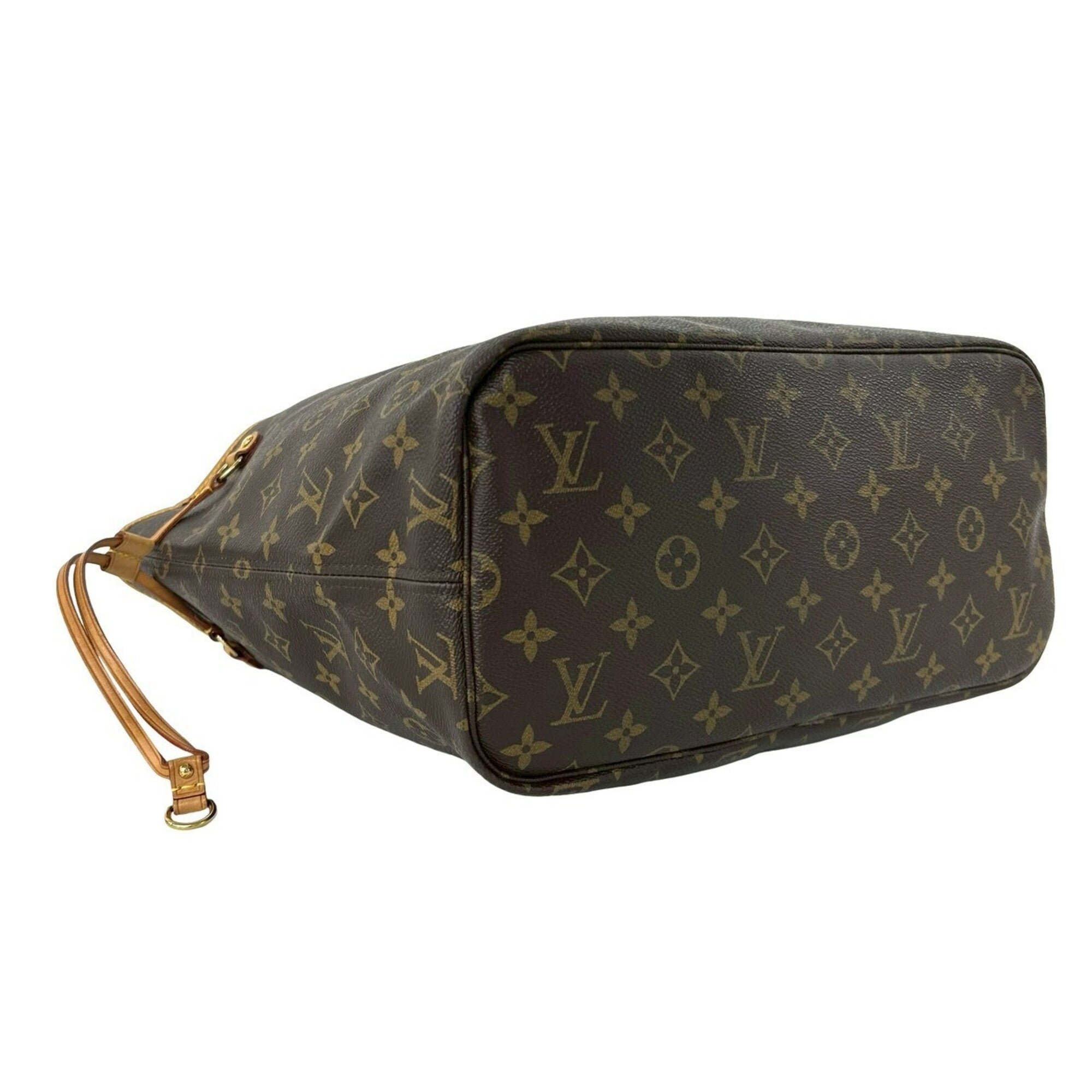 Louis Vuitton Brown Leather Pvc Handbag Tote Bag (Pre-Owned)