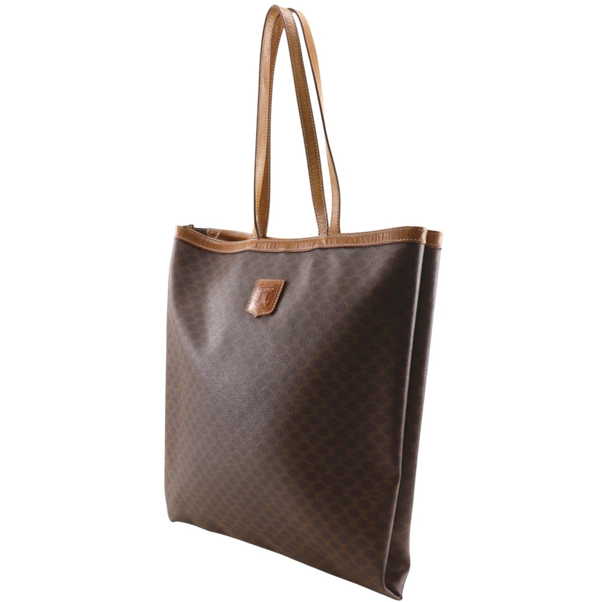 Celine Macadam Brown Pvc Tote Bag (Pre-Owned)