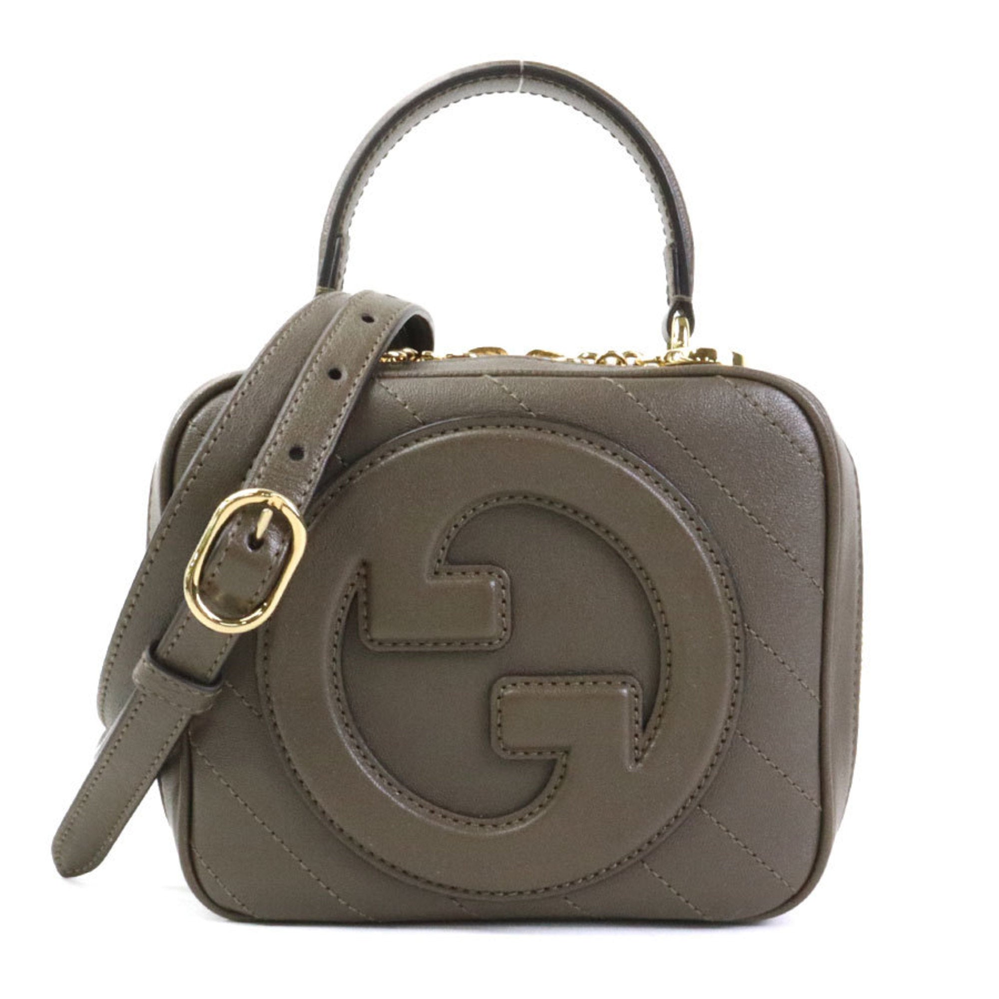 Gucci Khaki Brown Shoulder Bag (Pre-Owned)