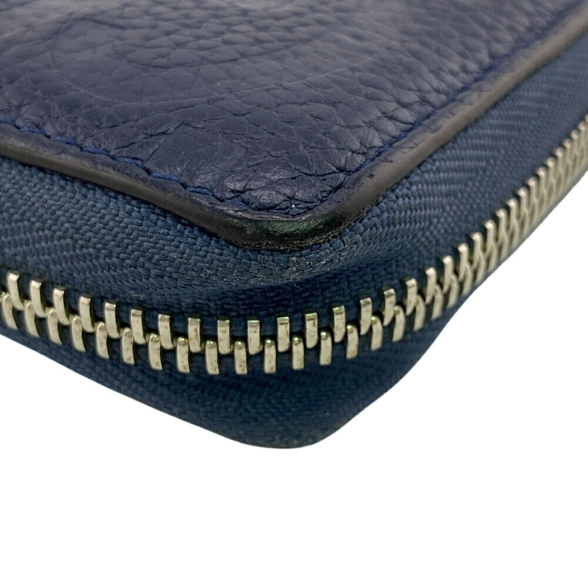 Gucci Navy Leather Long Wallet (Bi-Fold) (Pre-Owned)