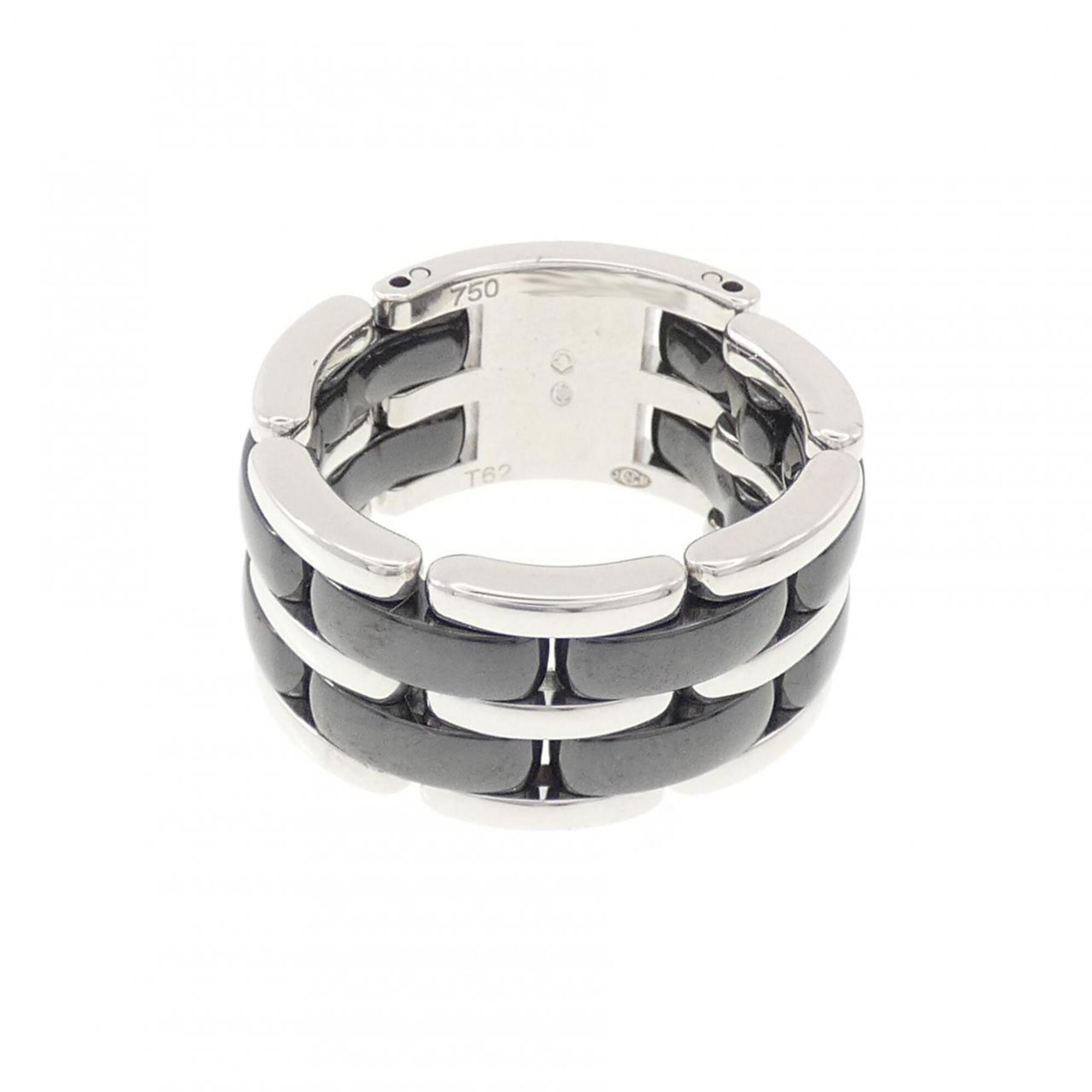 Chanel White Gold White Gold (18K) Ceramic Band Ring (Pre-Owned)