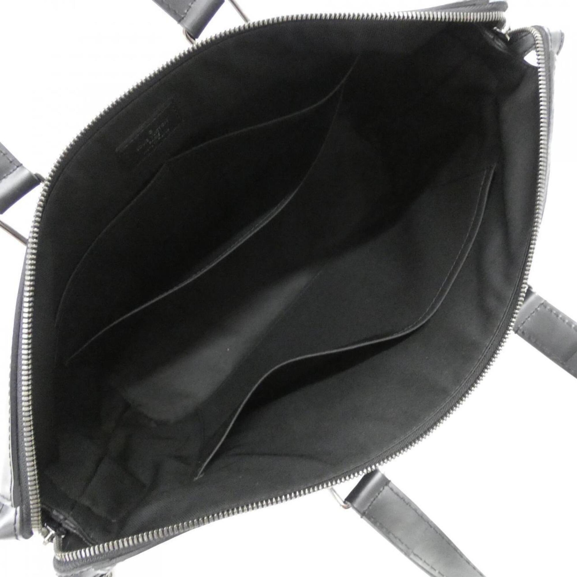 Louis Vuitton Monogram Eclipse Black Coated Canvas Briefcase Handbag (Pre-Owned)