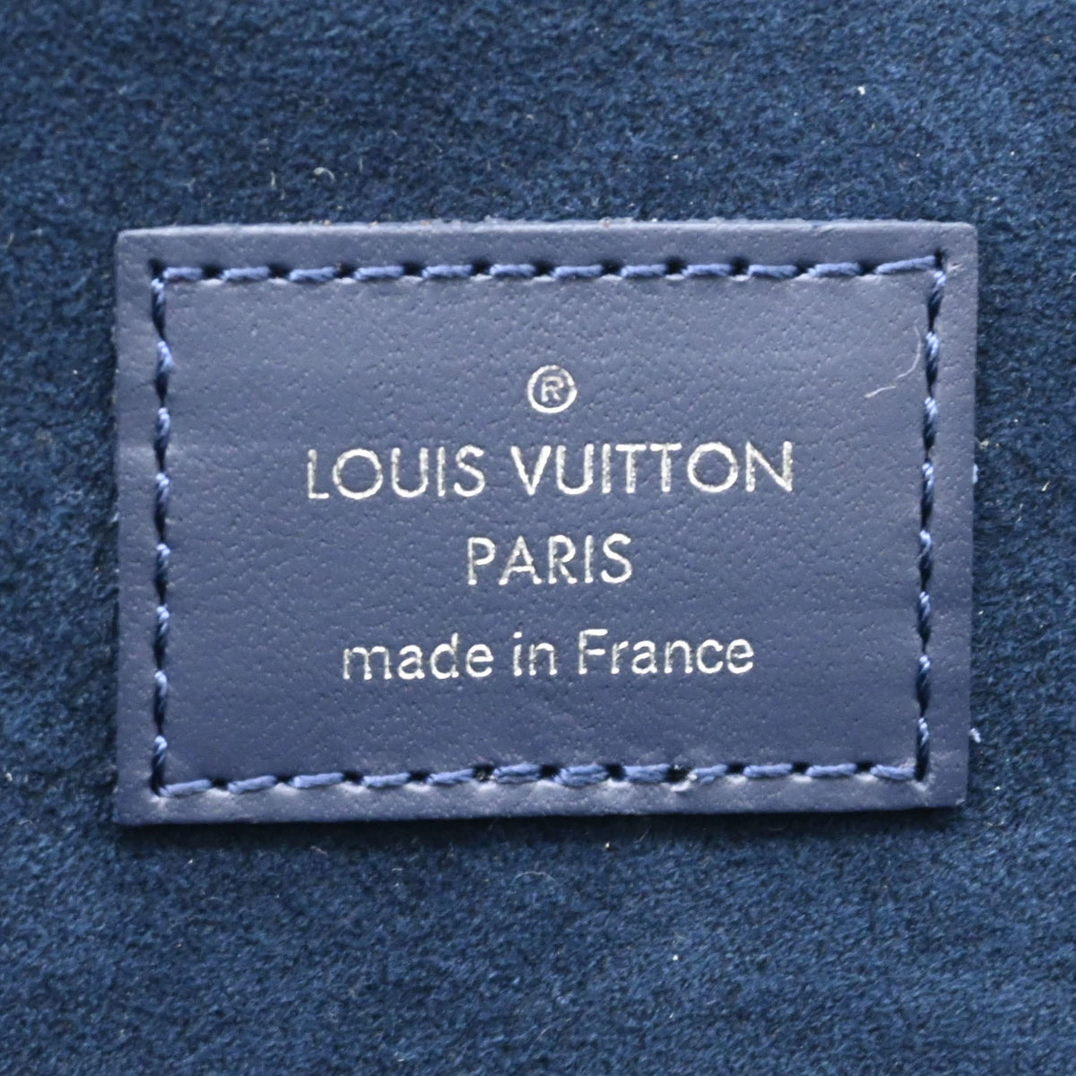 Louis Vuitton Epi Navy Epi Leather Clutch Bag Pouch (Pre-Owned)