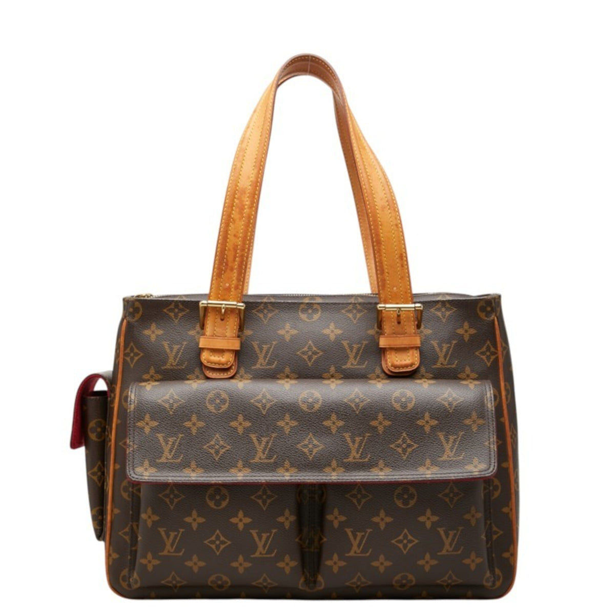 Louis Vuitton Brown Pvc Leather Shoulder Bag Tote Bag (Pre-Owned)