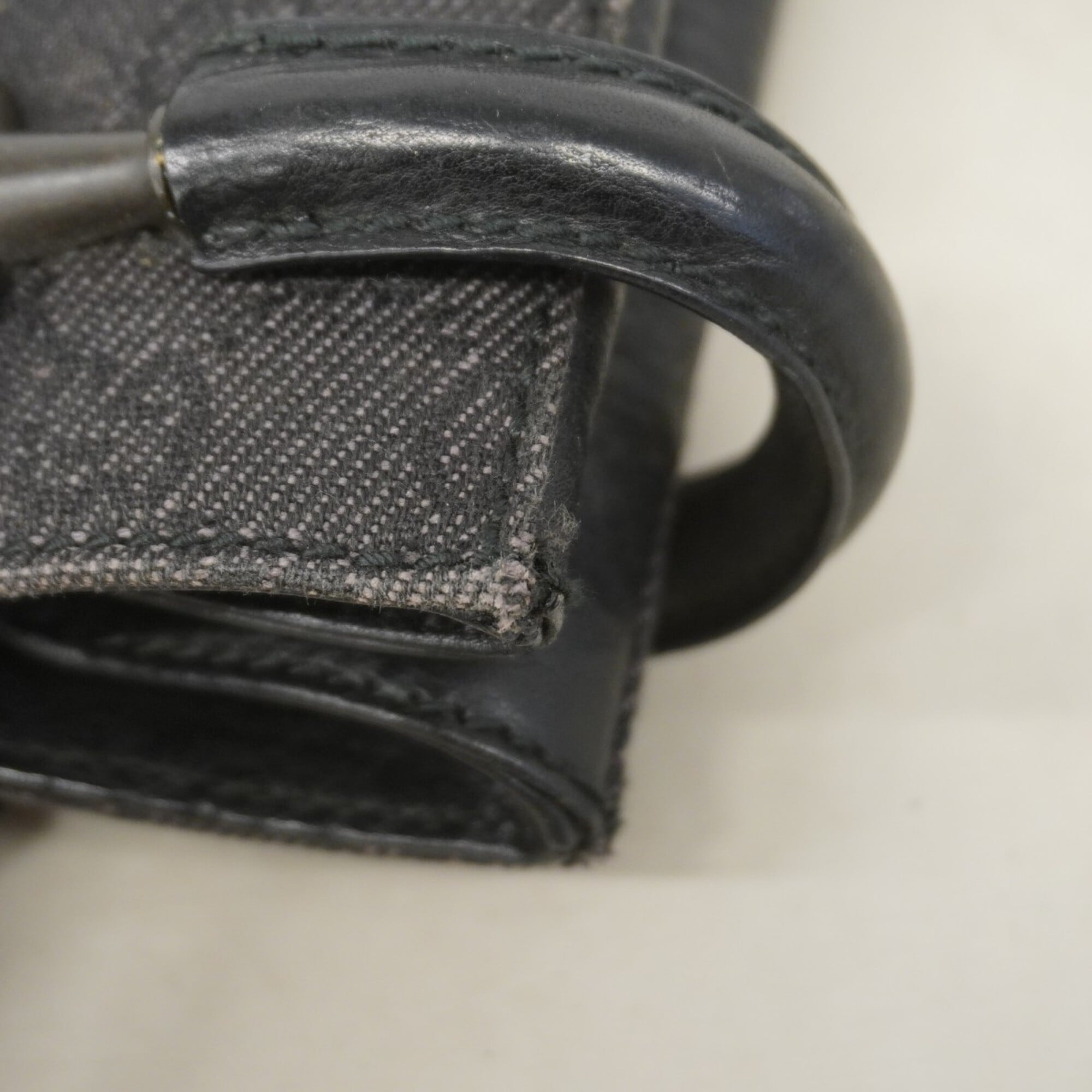 Gucci Black Denim Tote Bag (Pre-Owned)