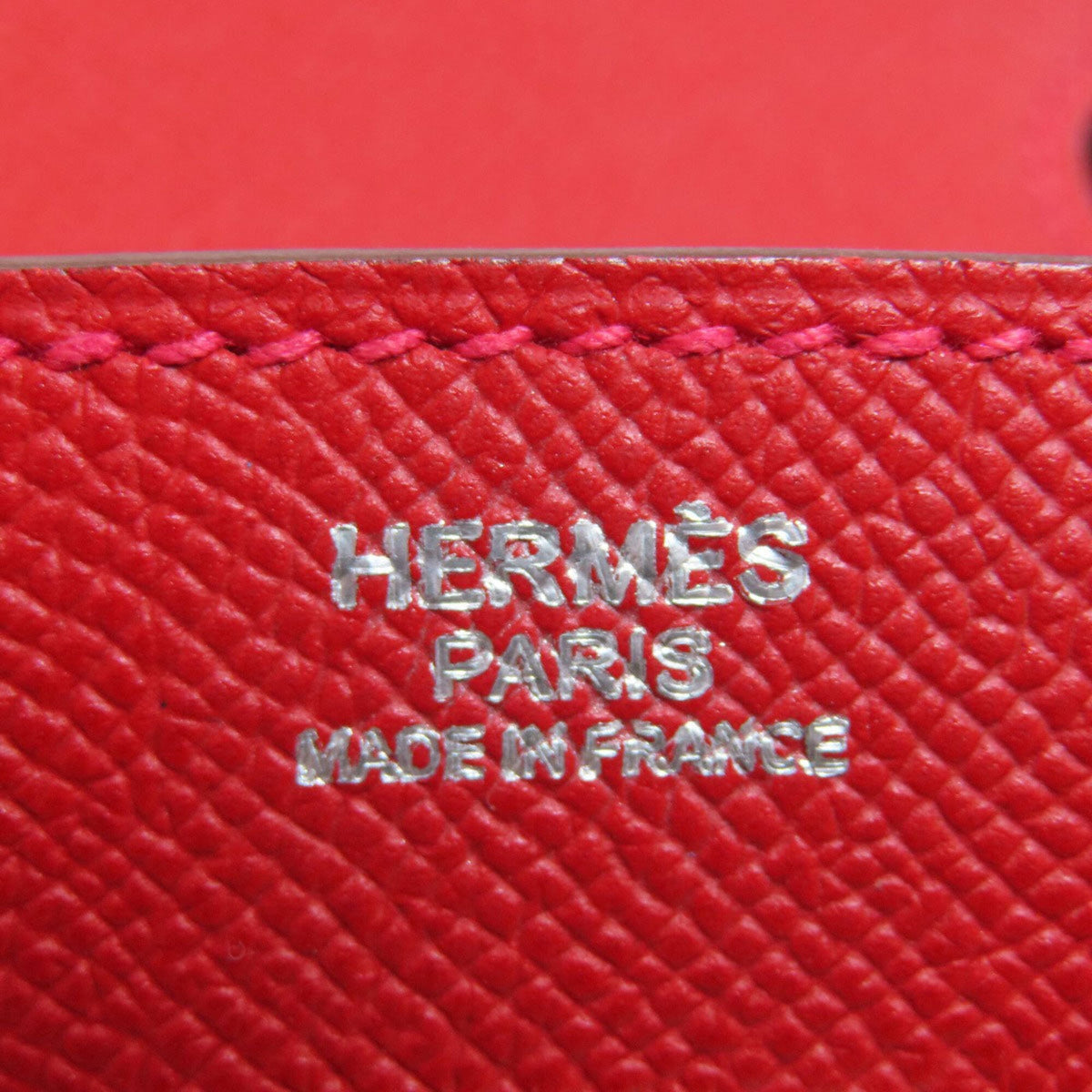 Hermes Red Color Epsom Leather Handbag (Pre-Owned)