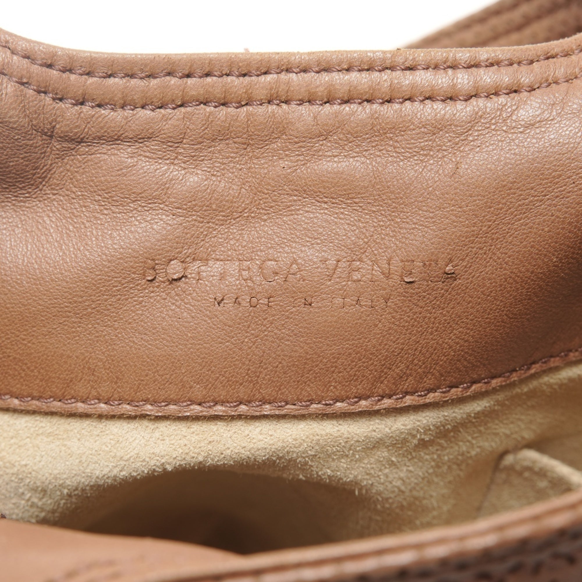 Bottega Veneta Intrecciato Brown Leather Handbag (Pre-Owned)