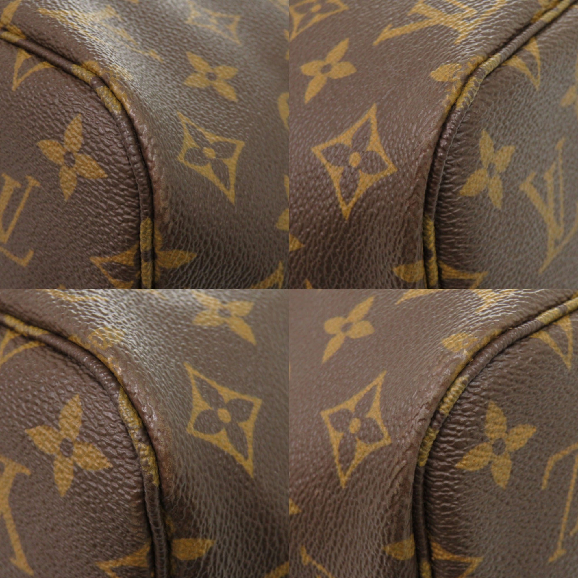 Louis Vuitton Brown Monogram Red Color Monogram Tote Bag (Pre-Owned)