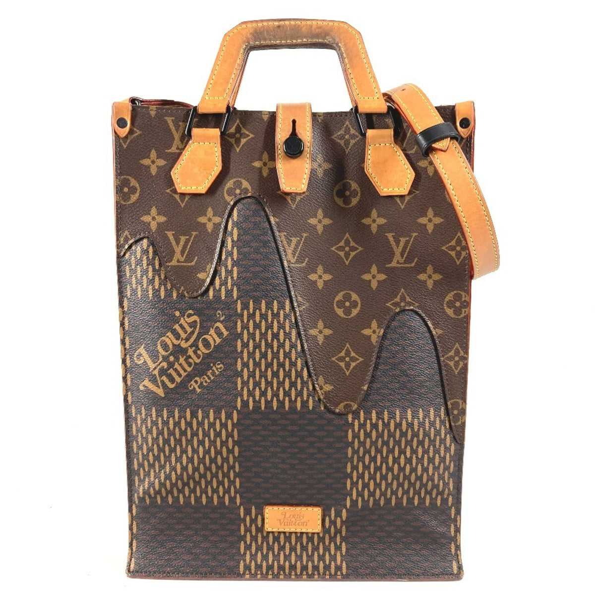 Louis Vuitton Brown Damier Canvas Shoulder Bag Tote Bag (Pre-Owned)