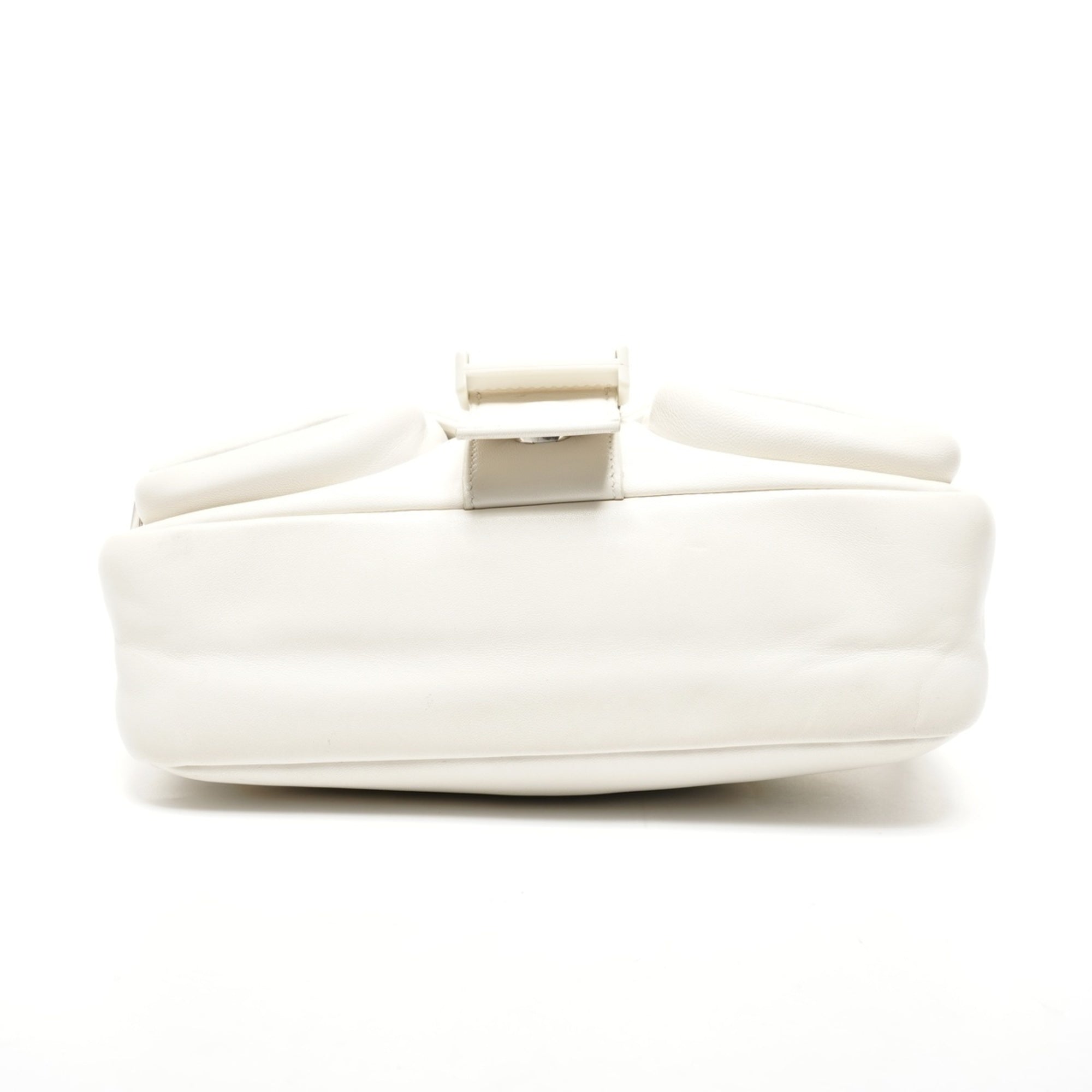 Prada White Nappa Leather Shoulder Bag (Pre-Owned)