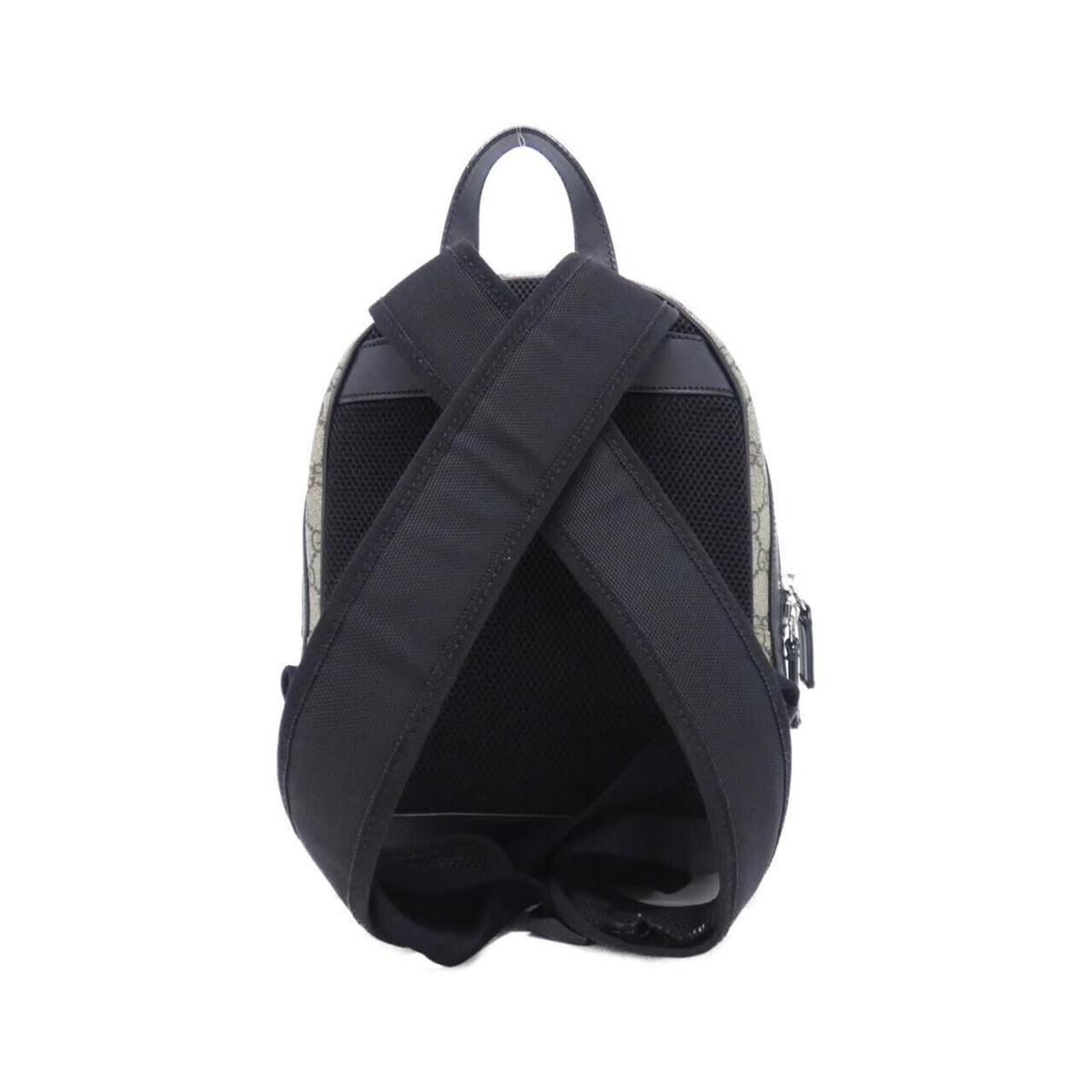 Gucci Beige Black Gg Supreme Backpack (Pre-Owned)