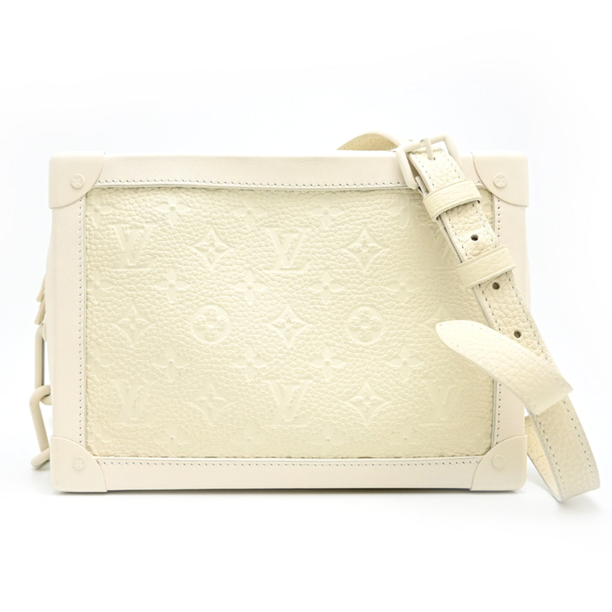 Louis Vuitton White Leather Shoulder Bag (Pre-Owned)