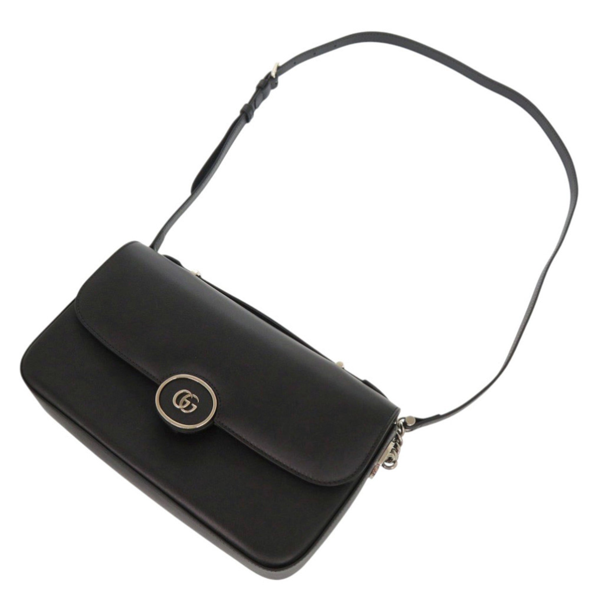 Gucci Black Leather Shoulder Bag (Pre-Owned)